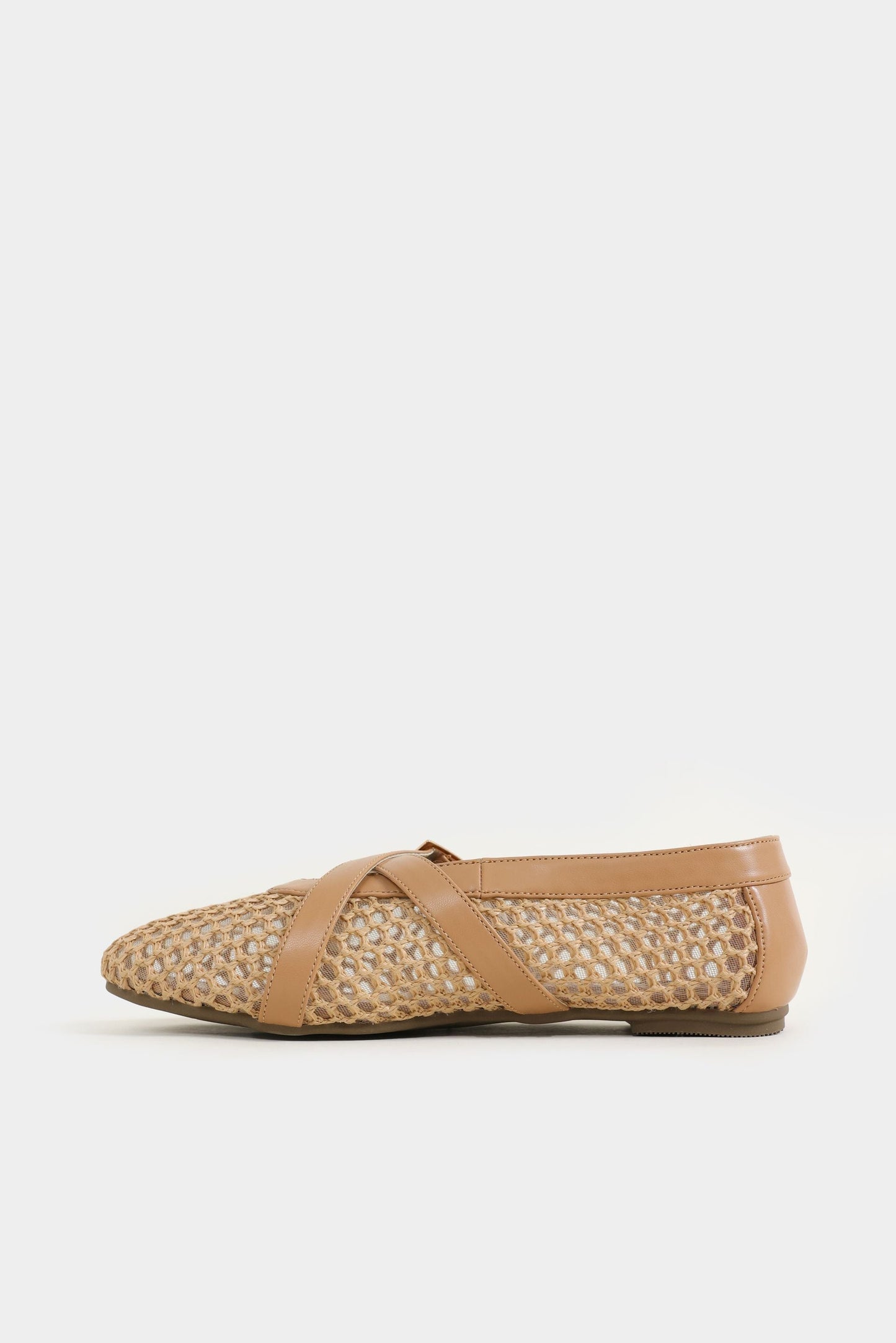 Braided Mesh Ballet Flats