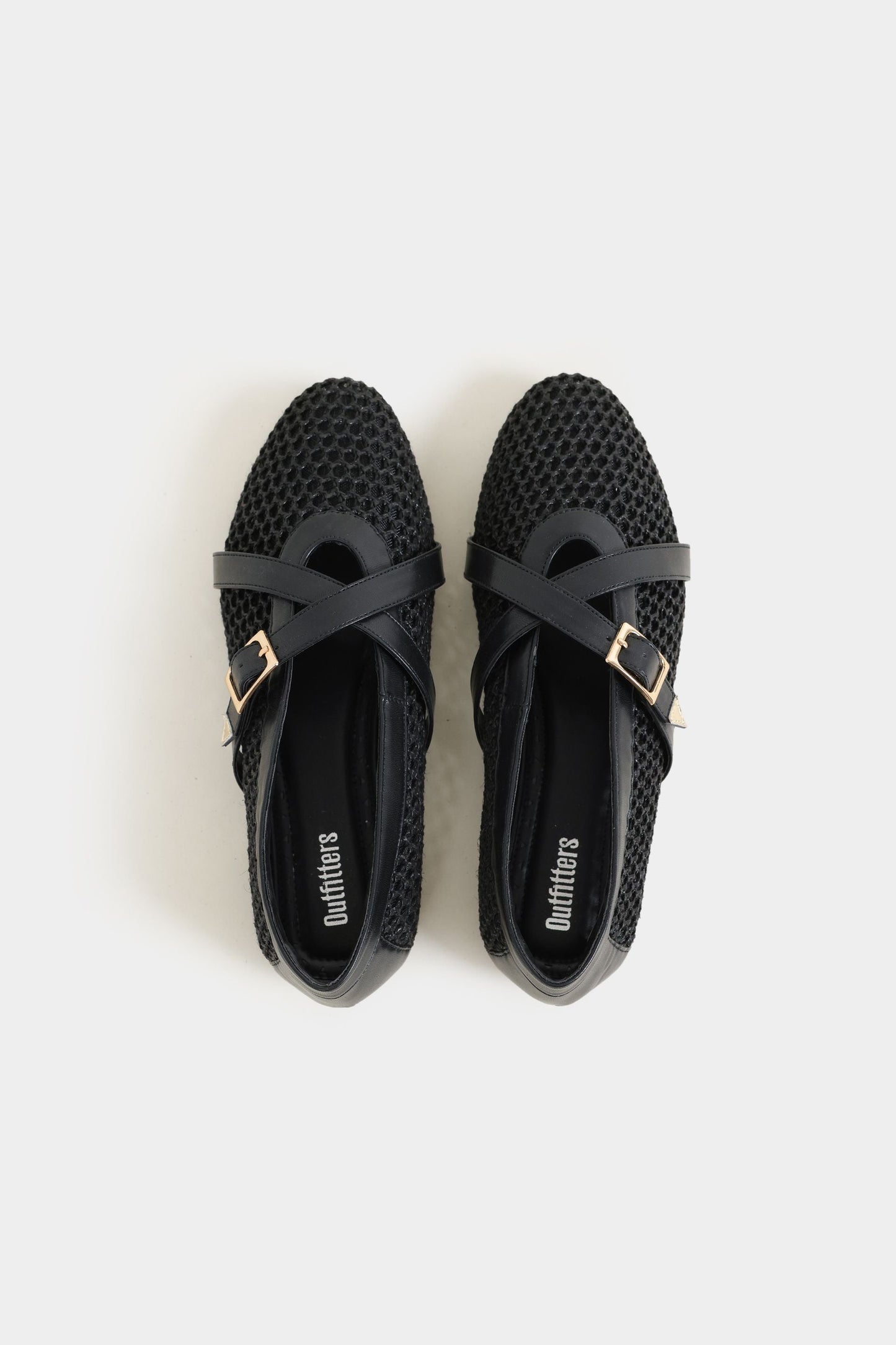 Braided Mesh Ballet Flats