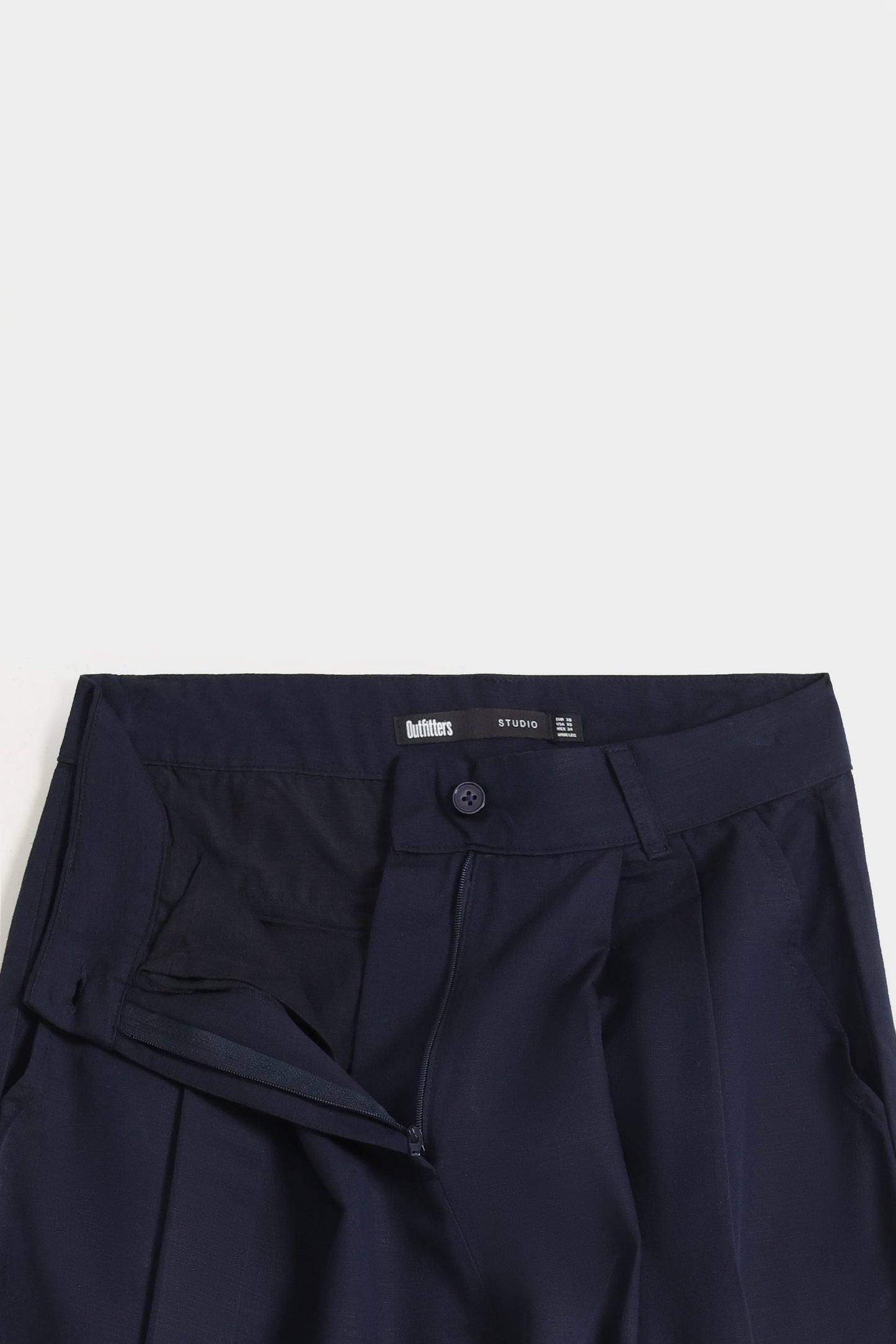 Wide Leg Pleated Trousers