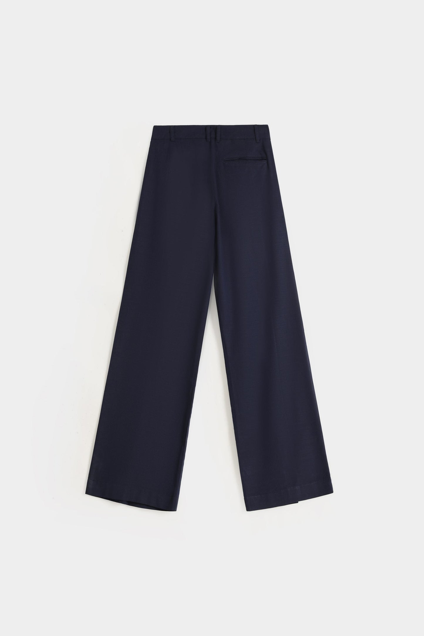 Wide Leg Pleated Trousers