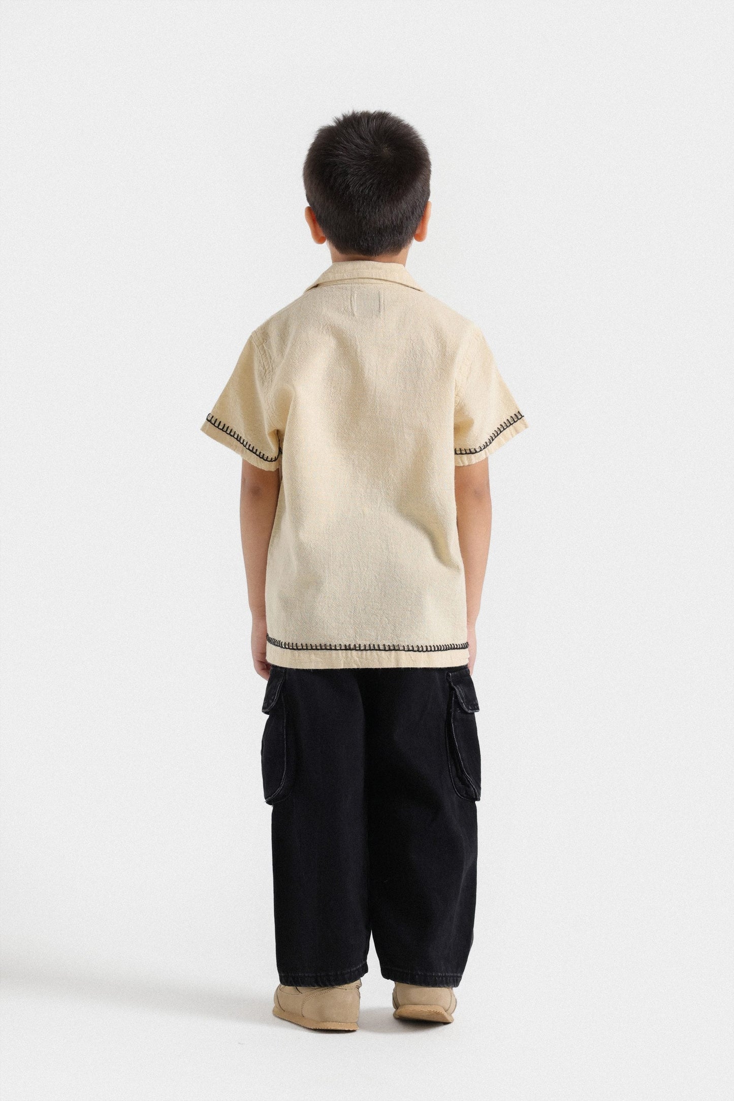 Textured Resort Collar Shirt