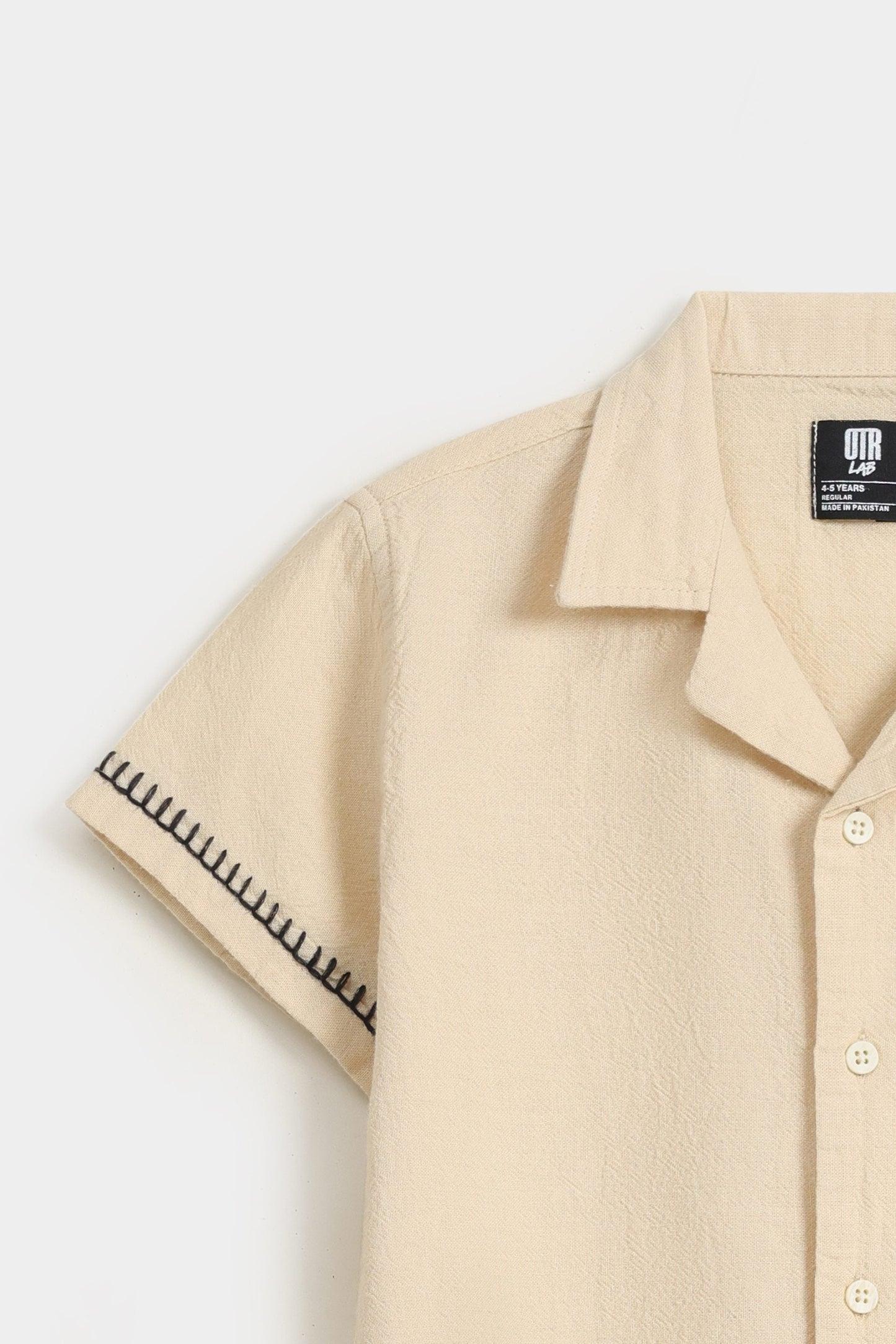 Textured Resort Collar Shirt