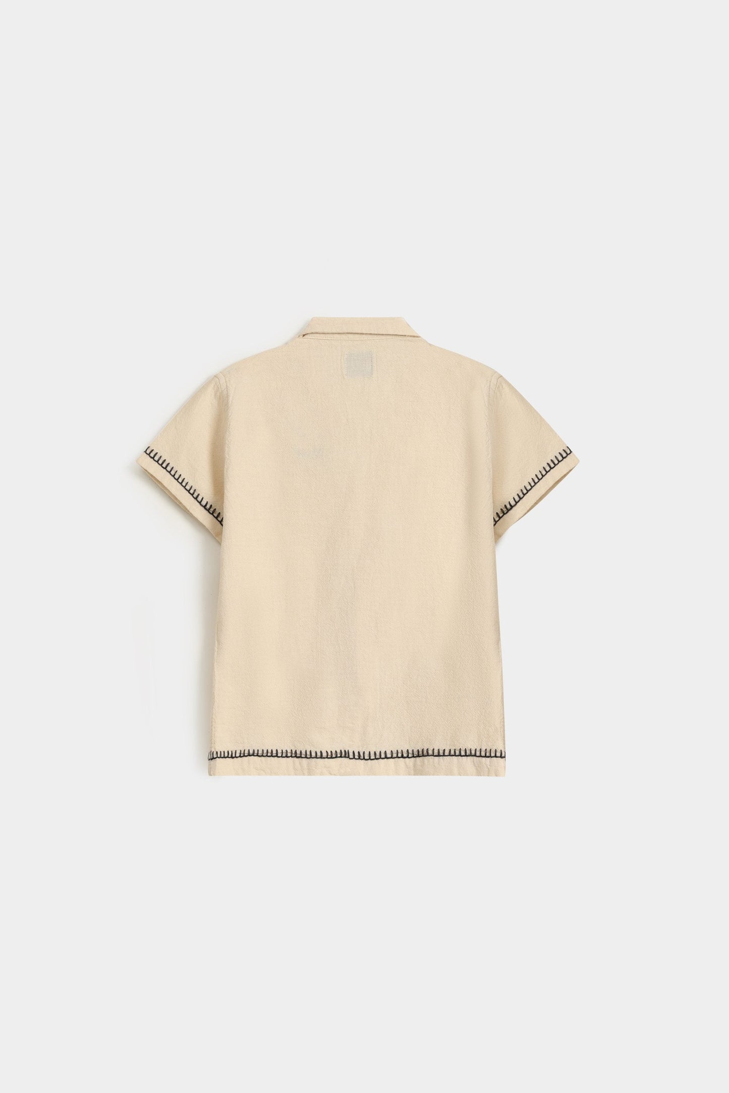 Textured Resort Collar Shirt