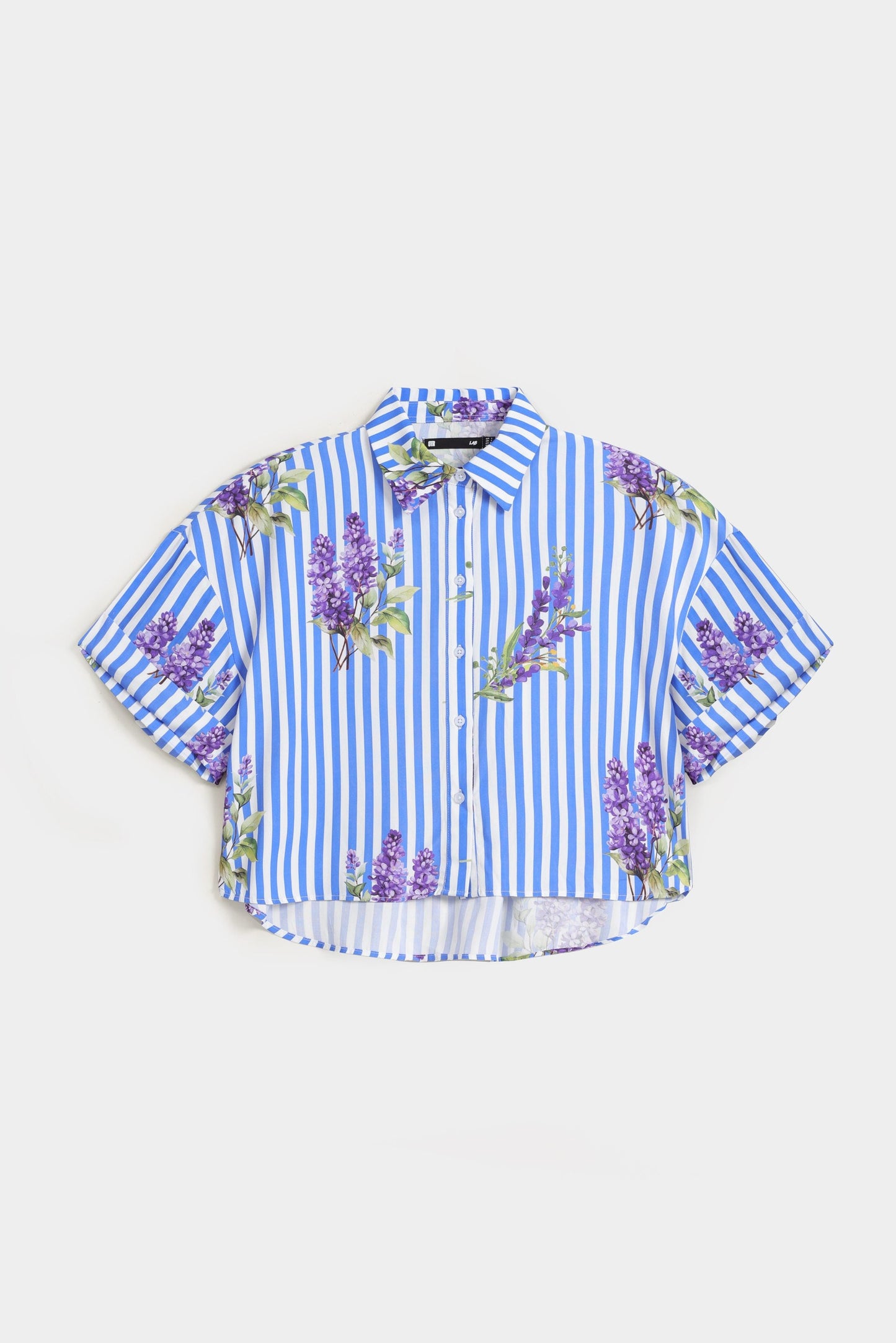 Striped Cropped Shirt