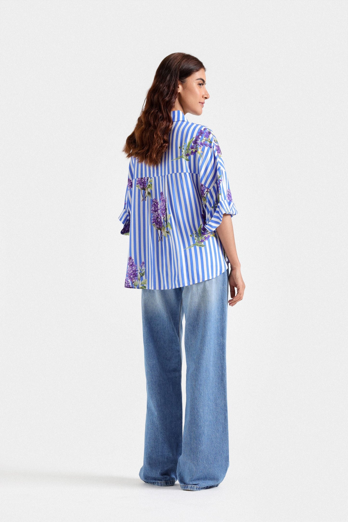 Striped Cropped Shirt