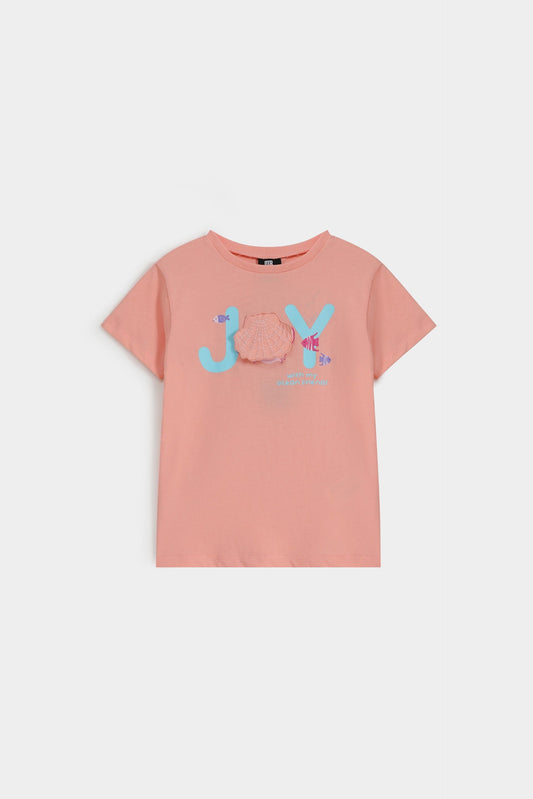 Cropped Embroidered T-Shirt