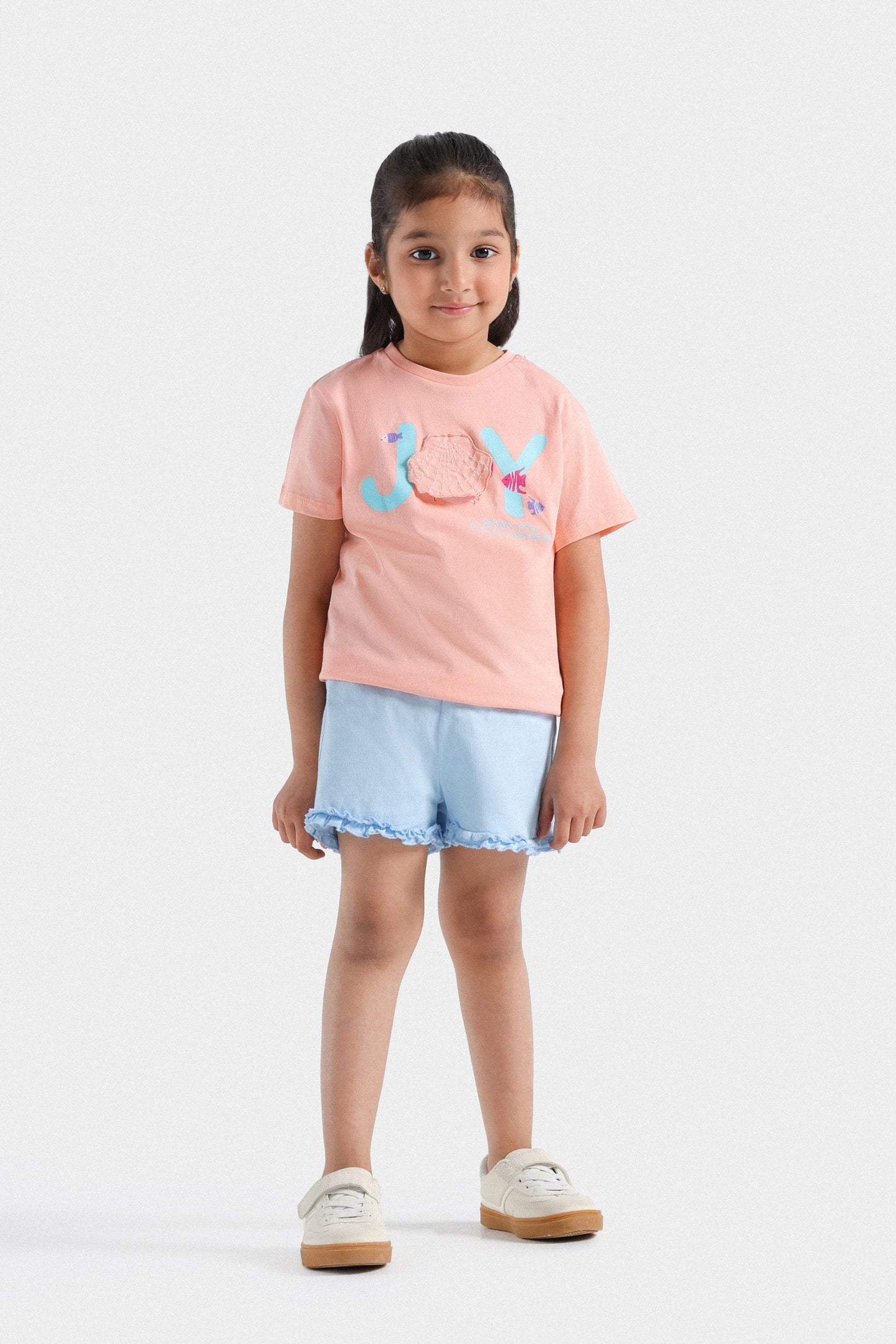 Cropped Embroidered T-Shirt