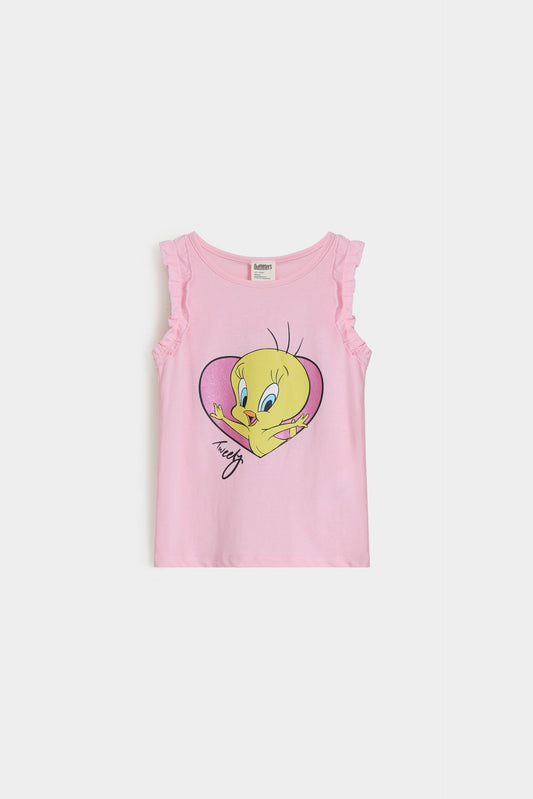 Cropped Character Graphic Tank Top
