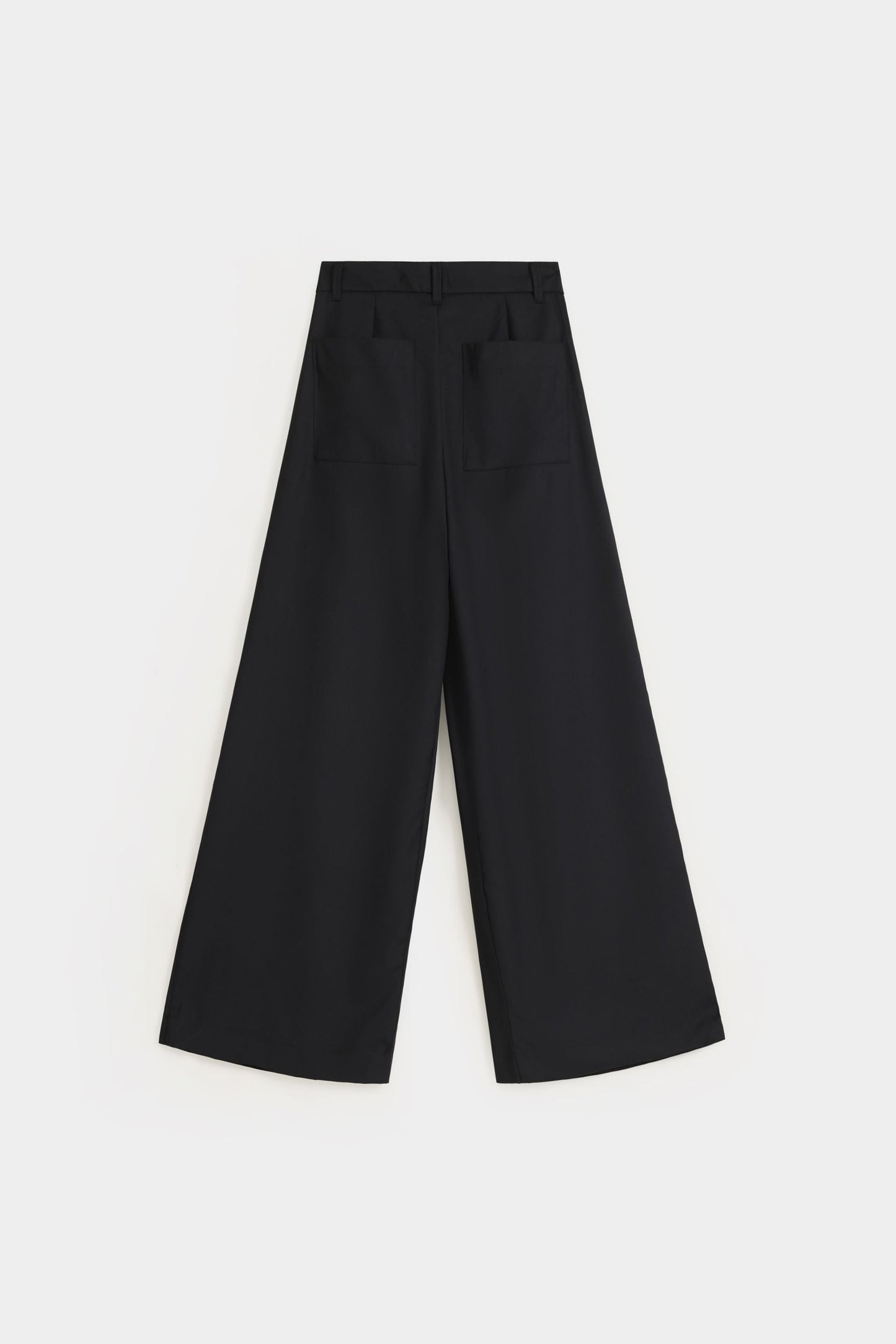 Pleated Wide Leg Trousers
