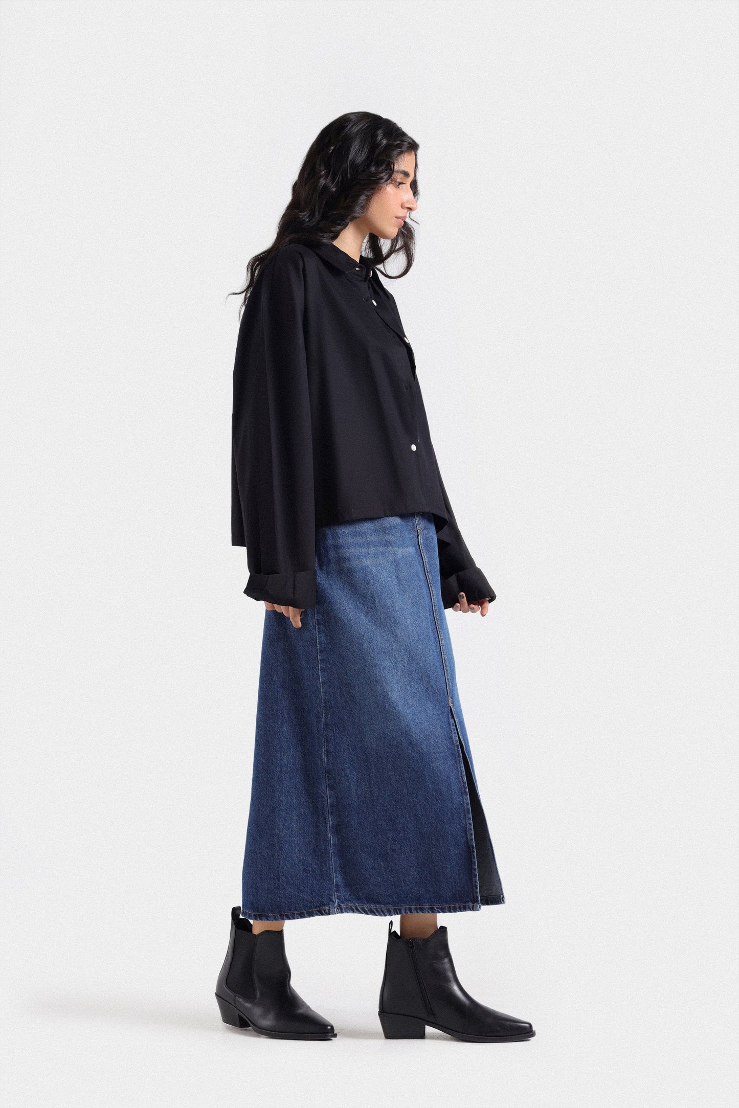 Boxy Super Cropped Shirt