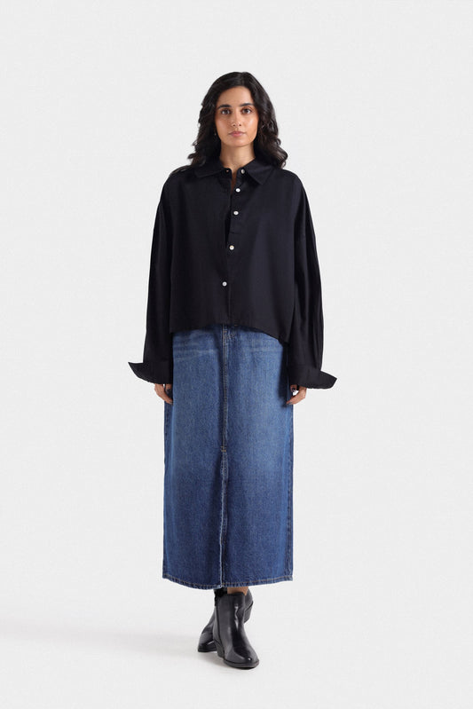 Boxy Super Cropped Shirt