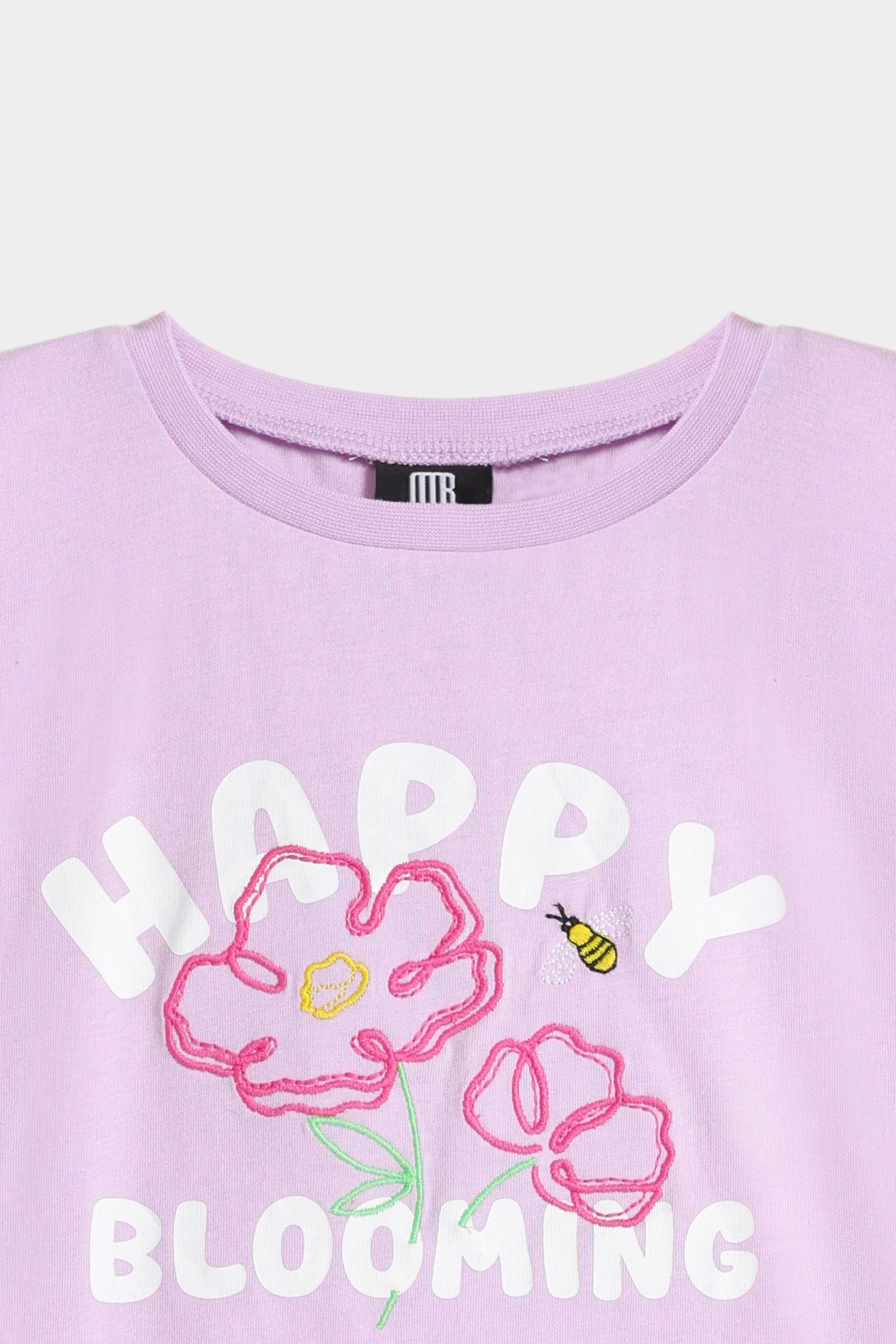 Embroidered Slogan T-Shirt