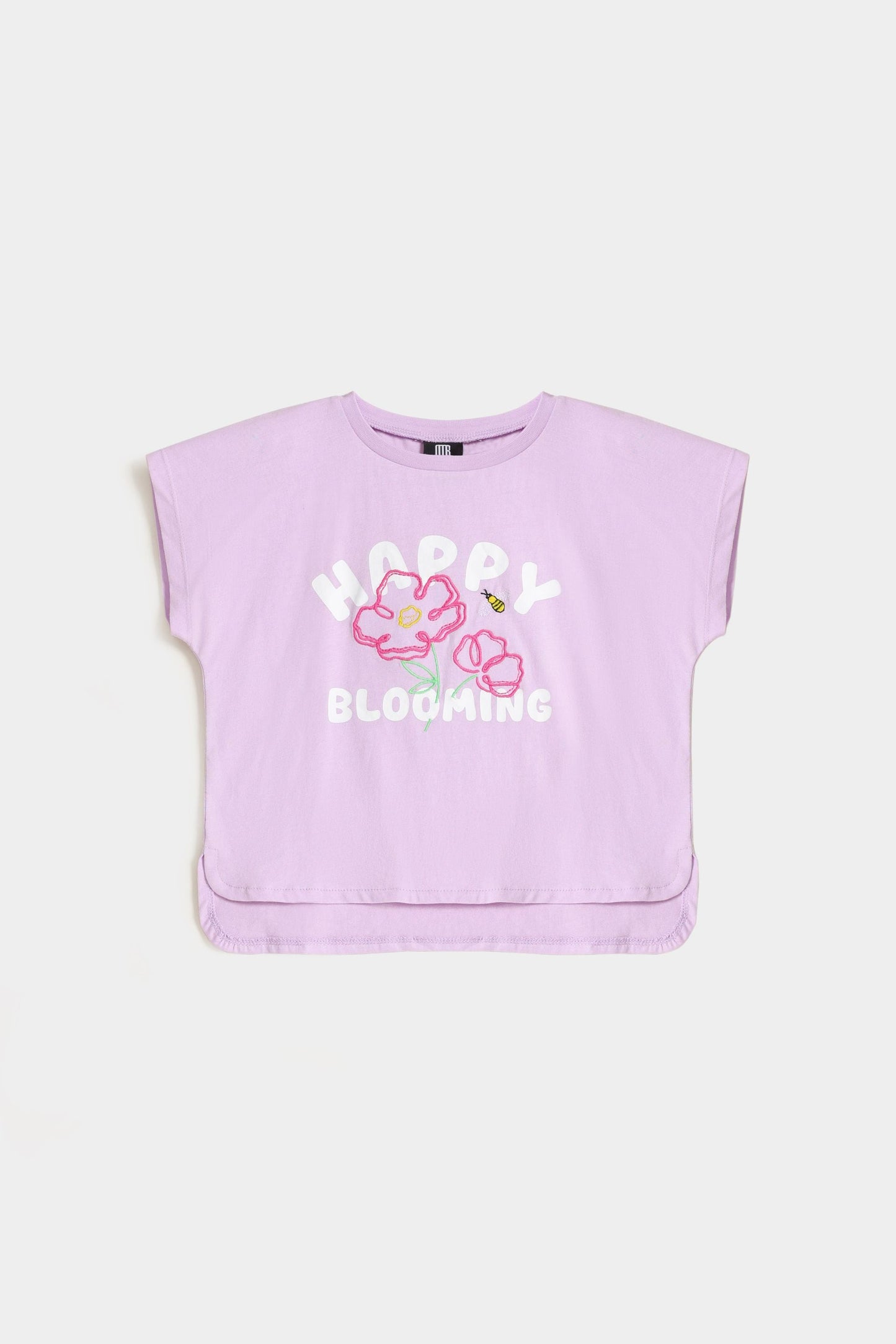 Embroidered Slogan T-Shirt