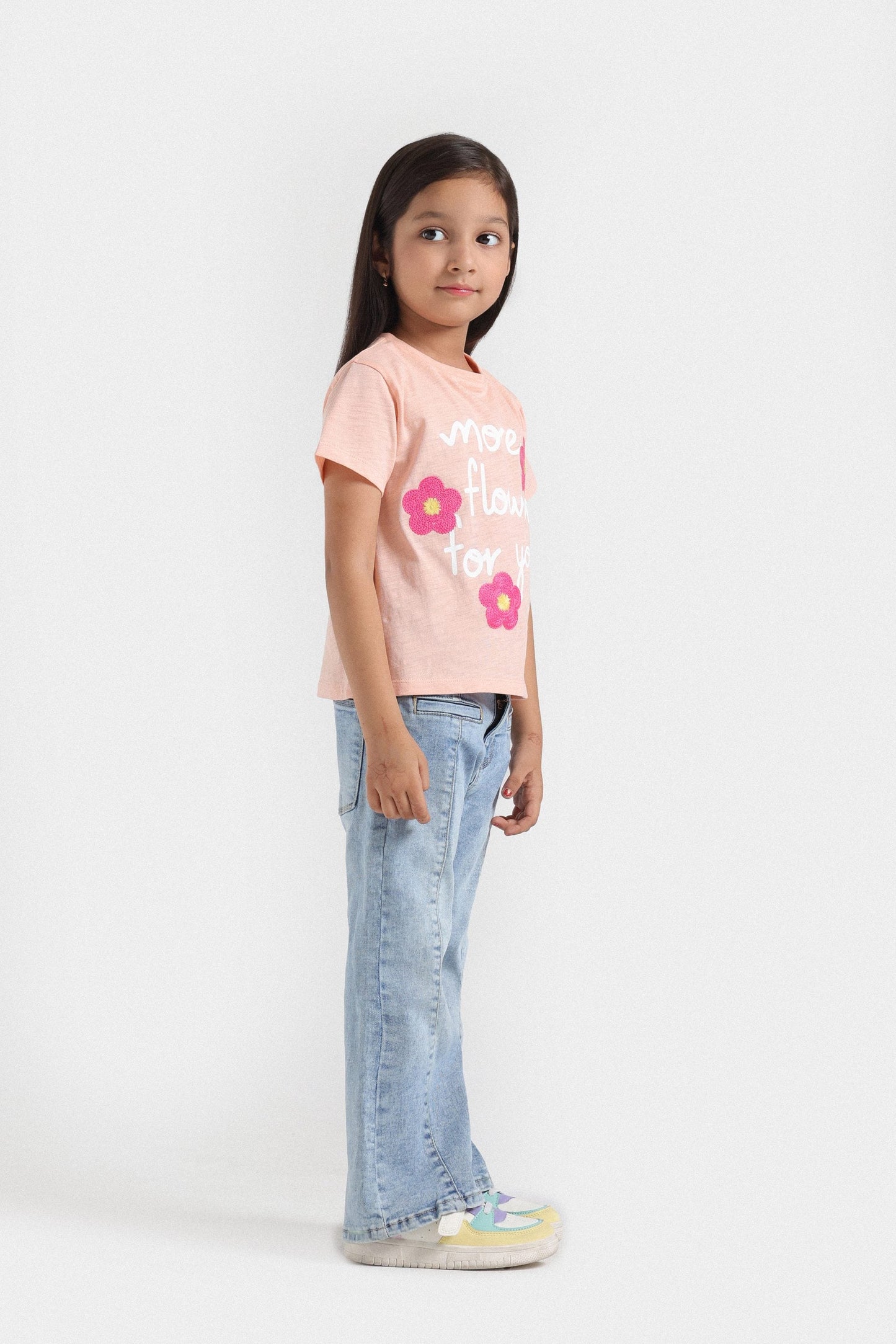 Cropped Slogan T-Shirt