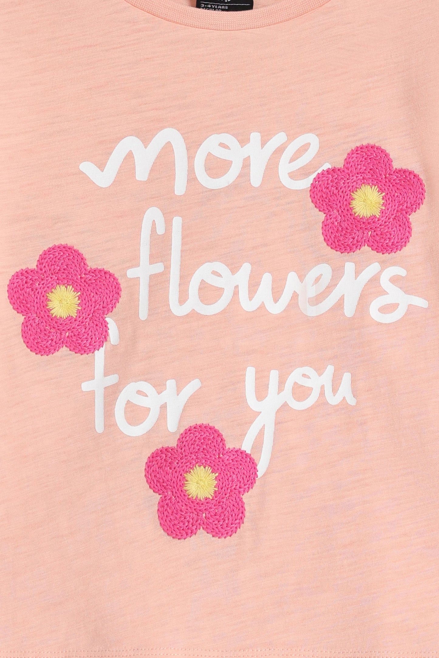 Cropped Slogan T-Shirt