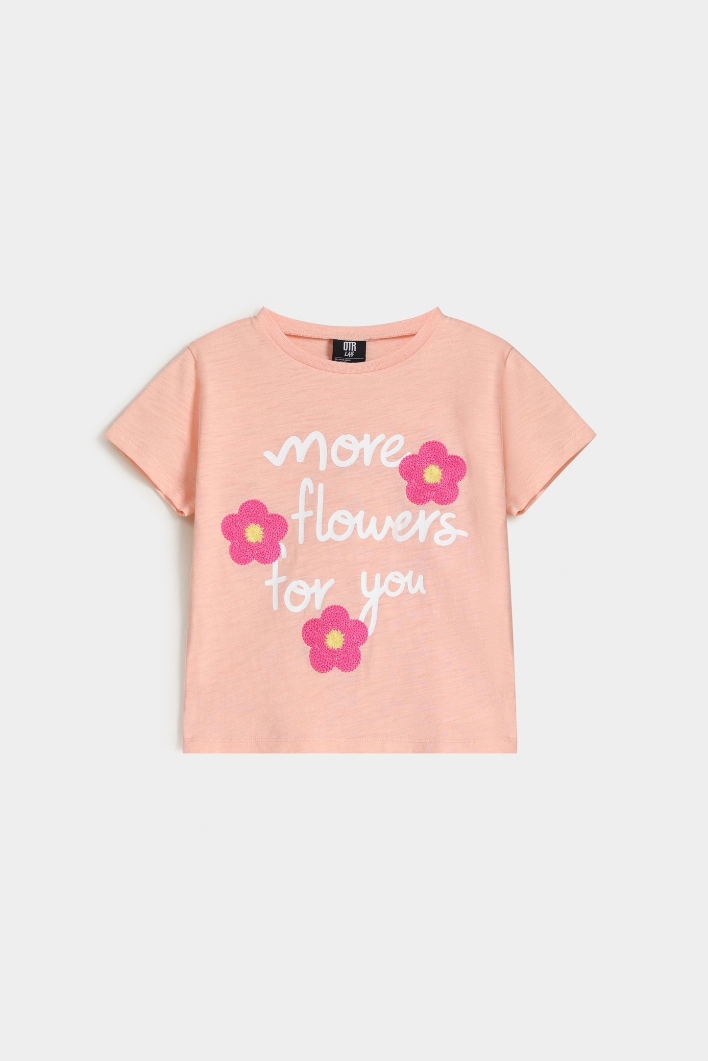 Cropped Slogan T-Shirt