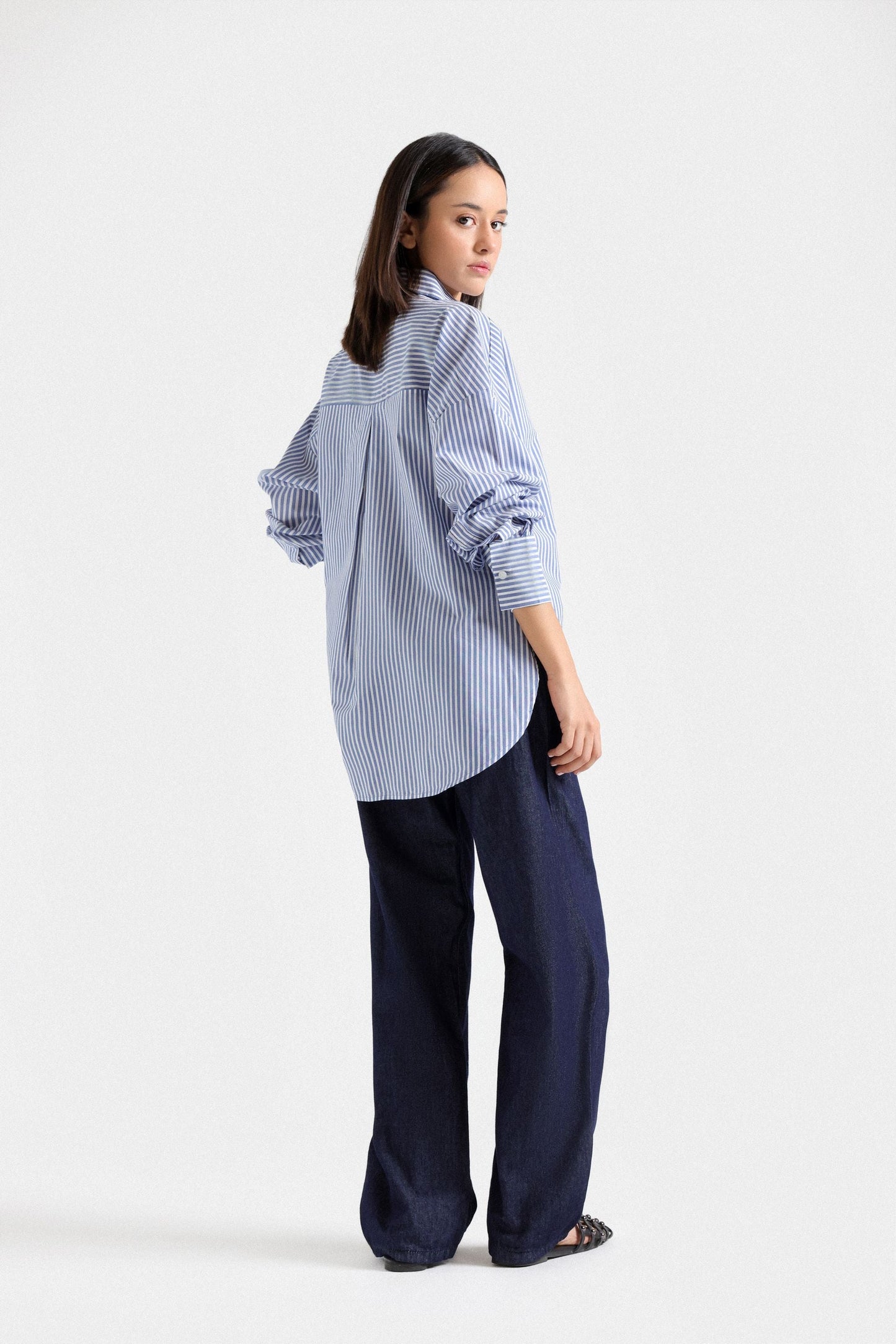 Striped Poplin Shirt