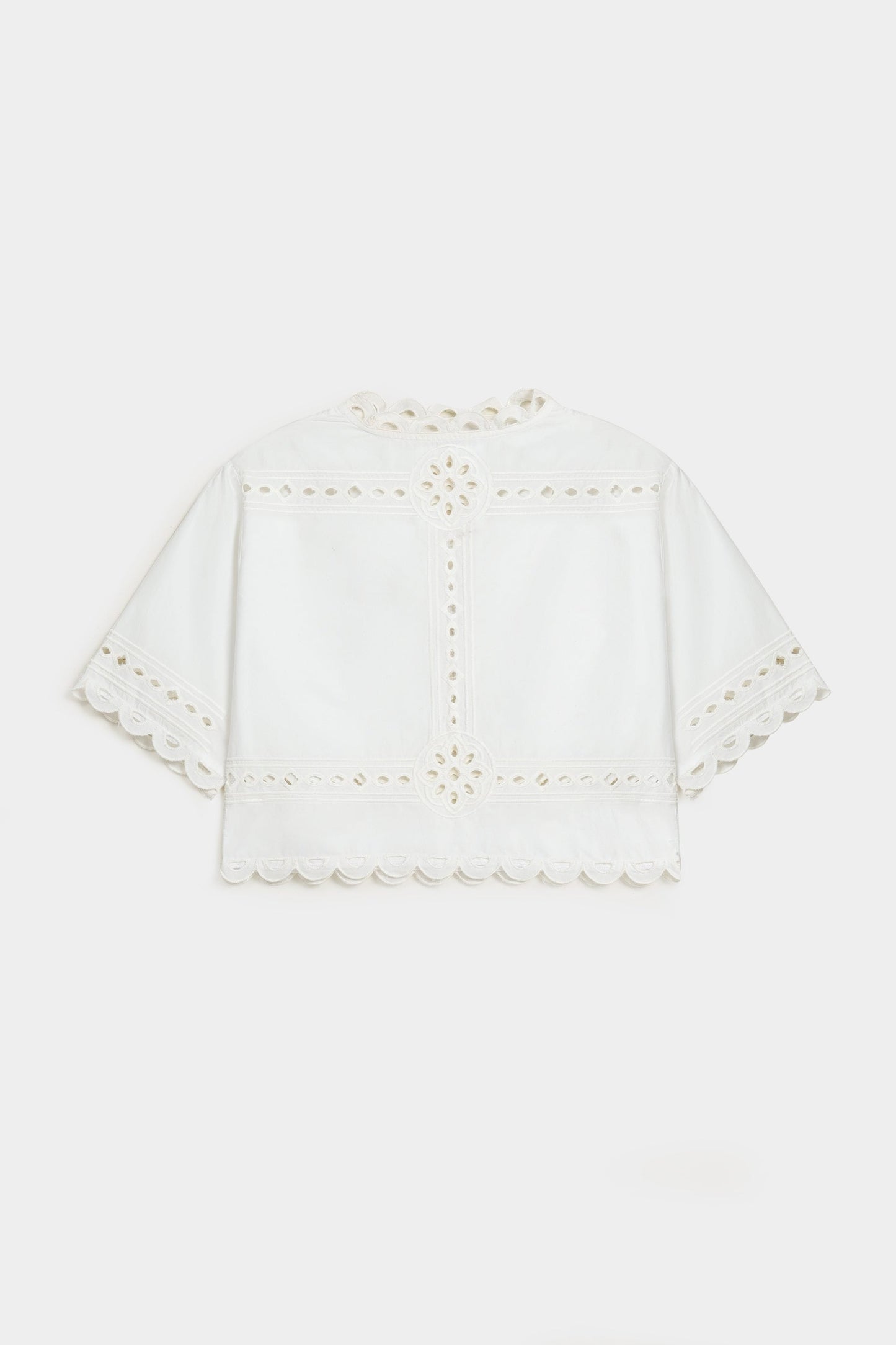 Embroidered Cutwork Top