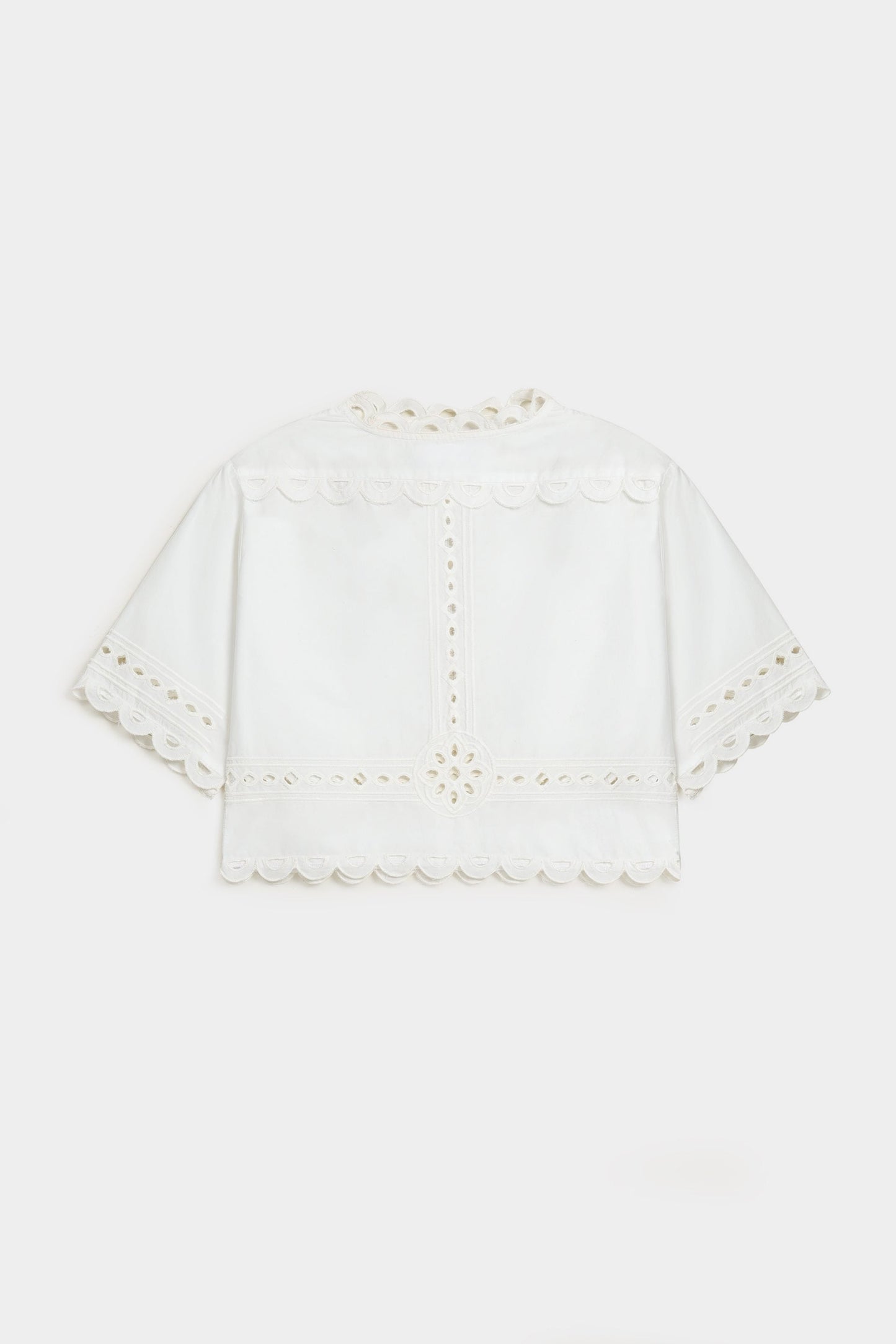 Embroidered Cutwork Top