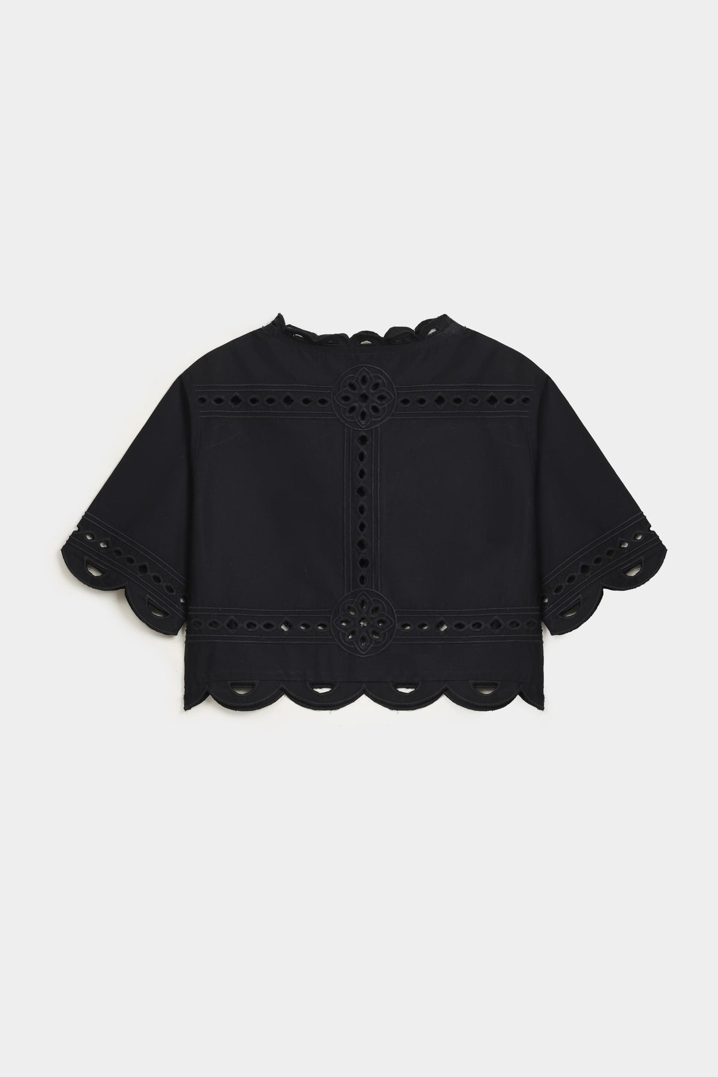 Embroidered Cutwork Top