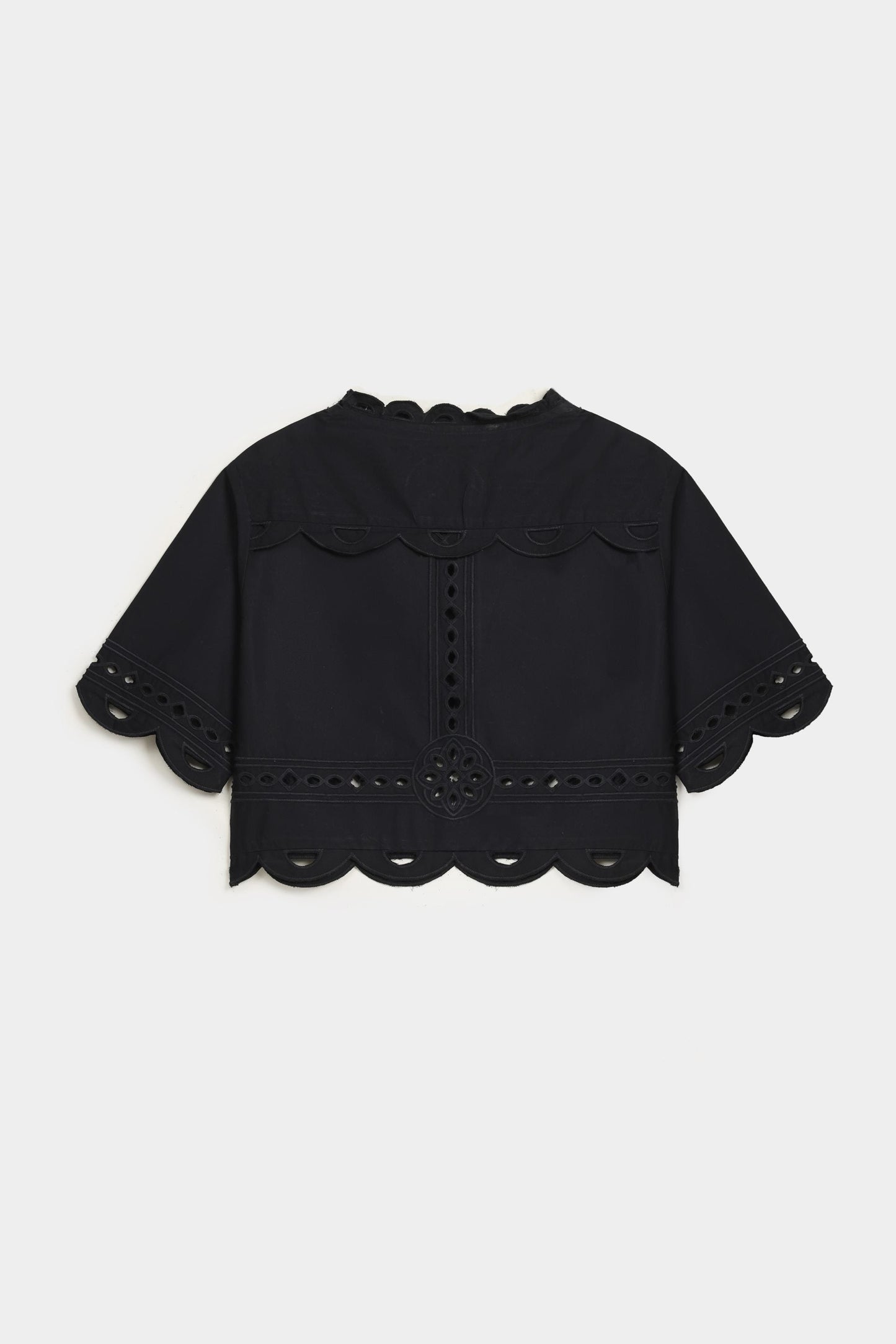 Embroidered Cutwork Top
