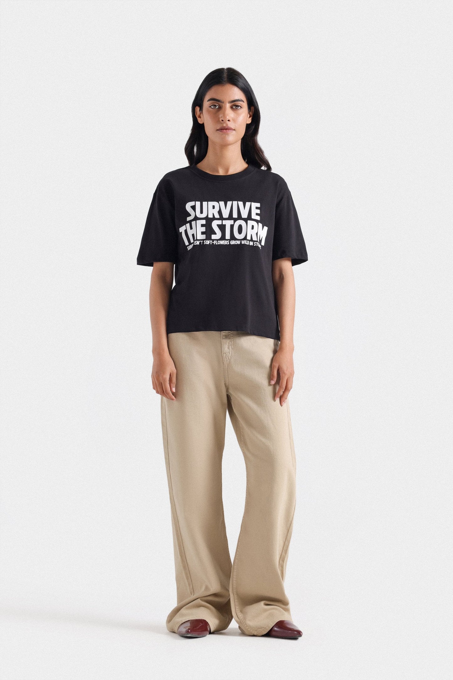 Slogan Graphic T-shirt