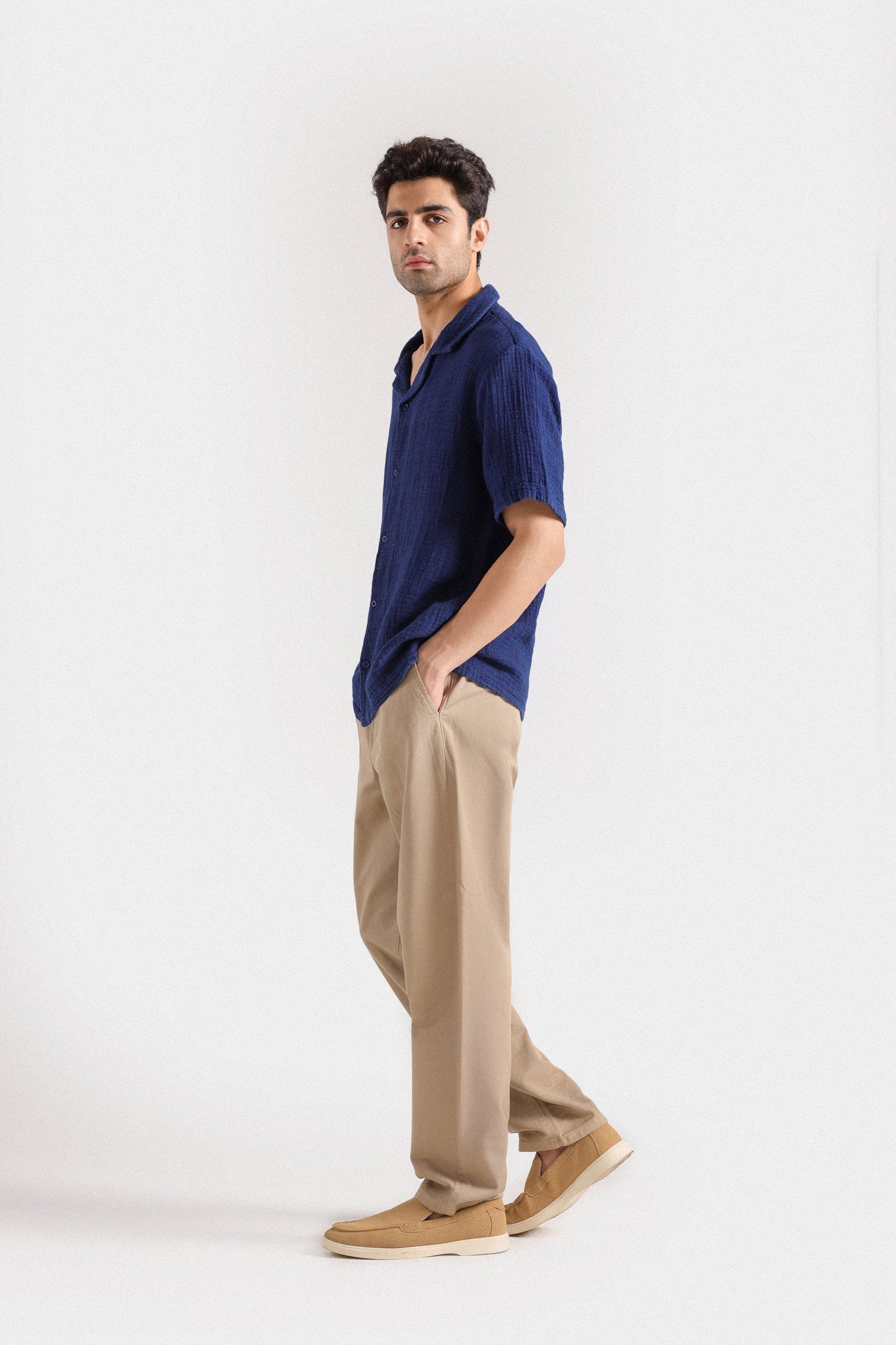 Textured Resort Collar shirt