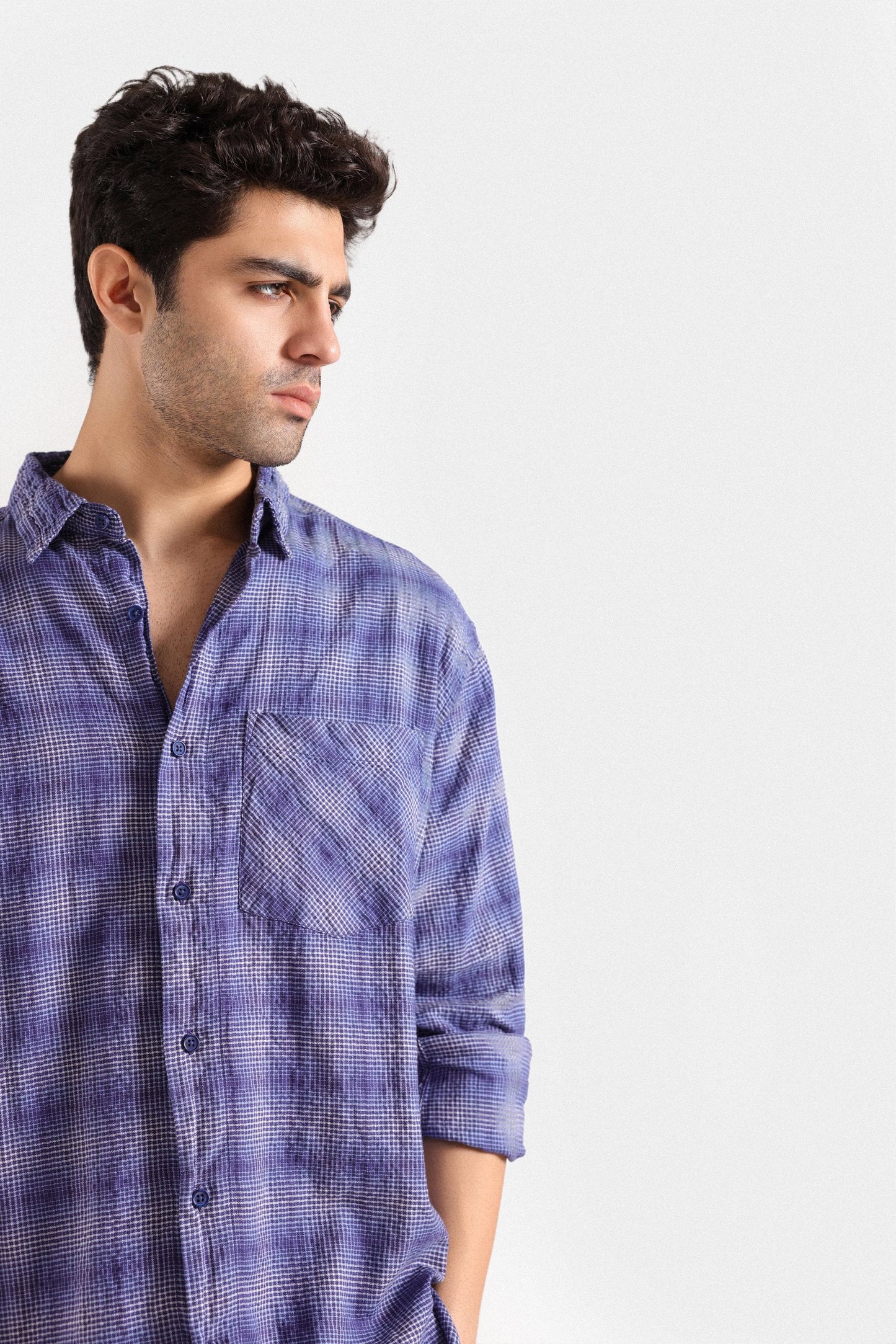 Seersucker Checkered Shirt