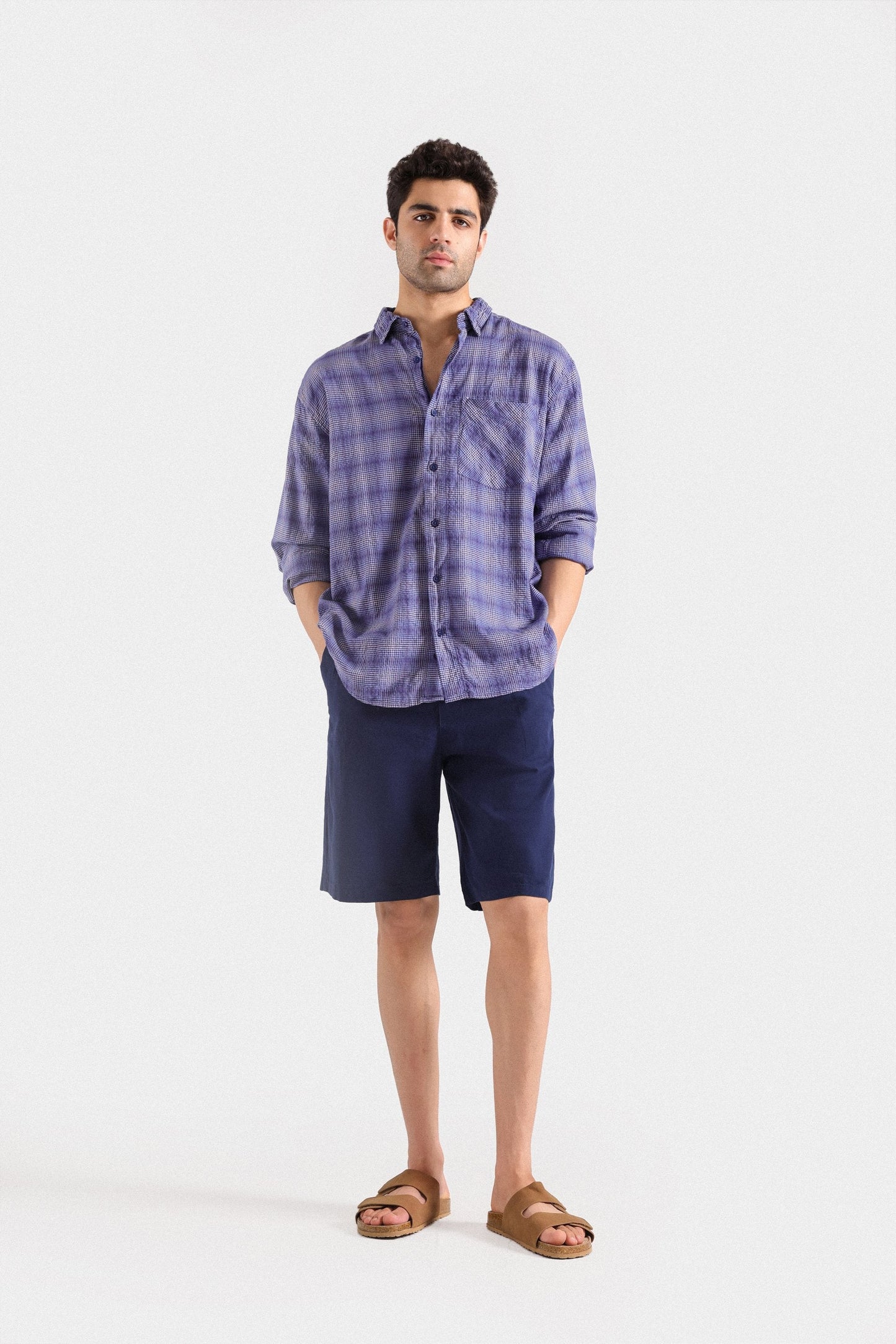 Seersucker Checkered Shirt