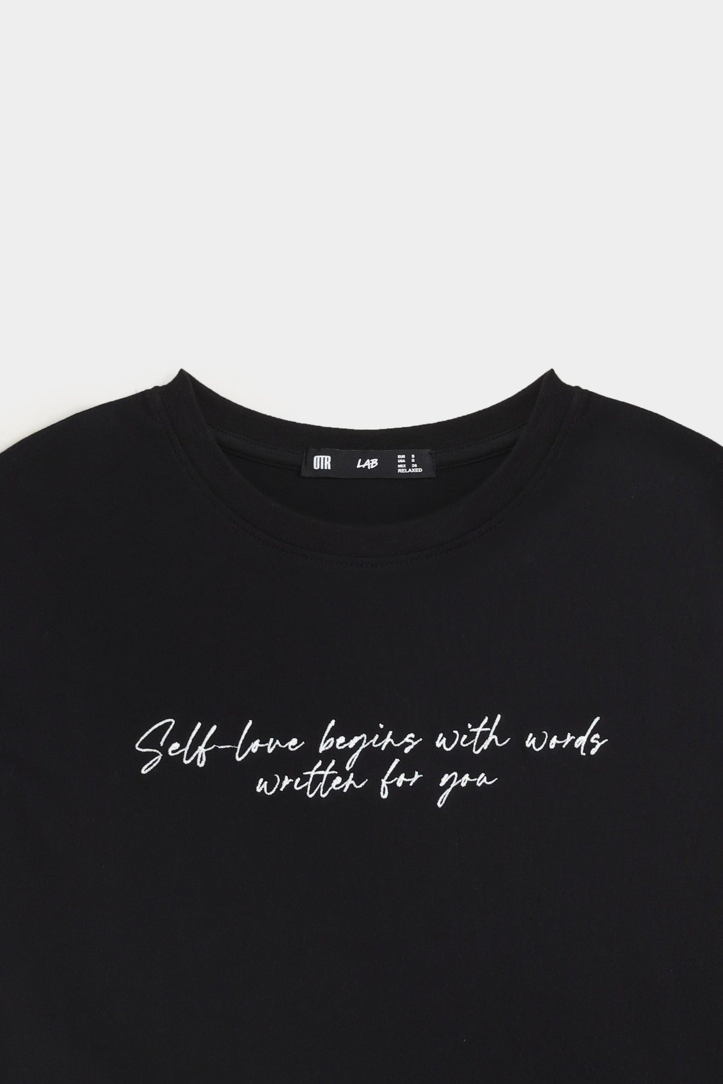 Embroidered Cropped T-Shirt