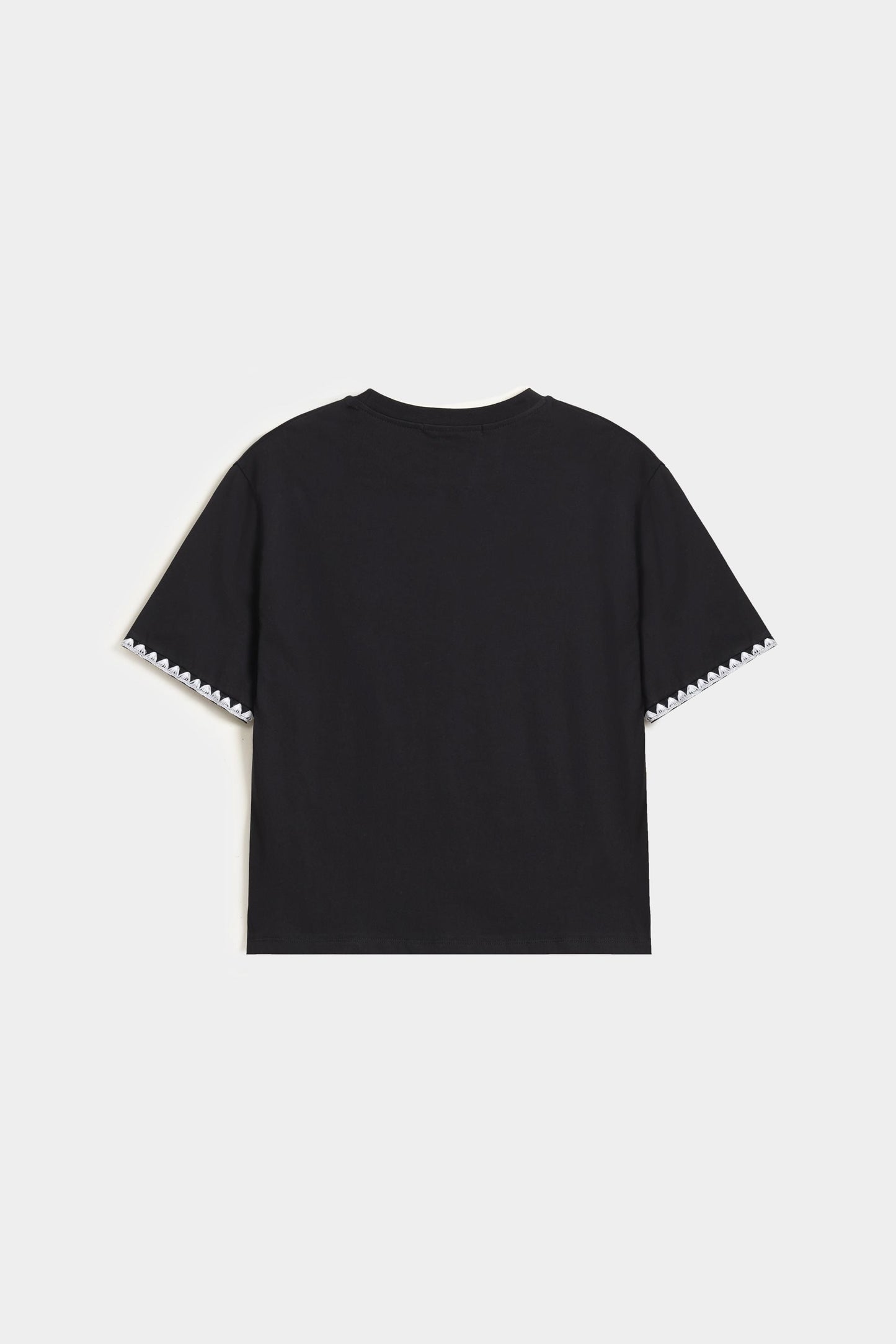 Embroidered Sleeve T-Shirt