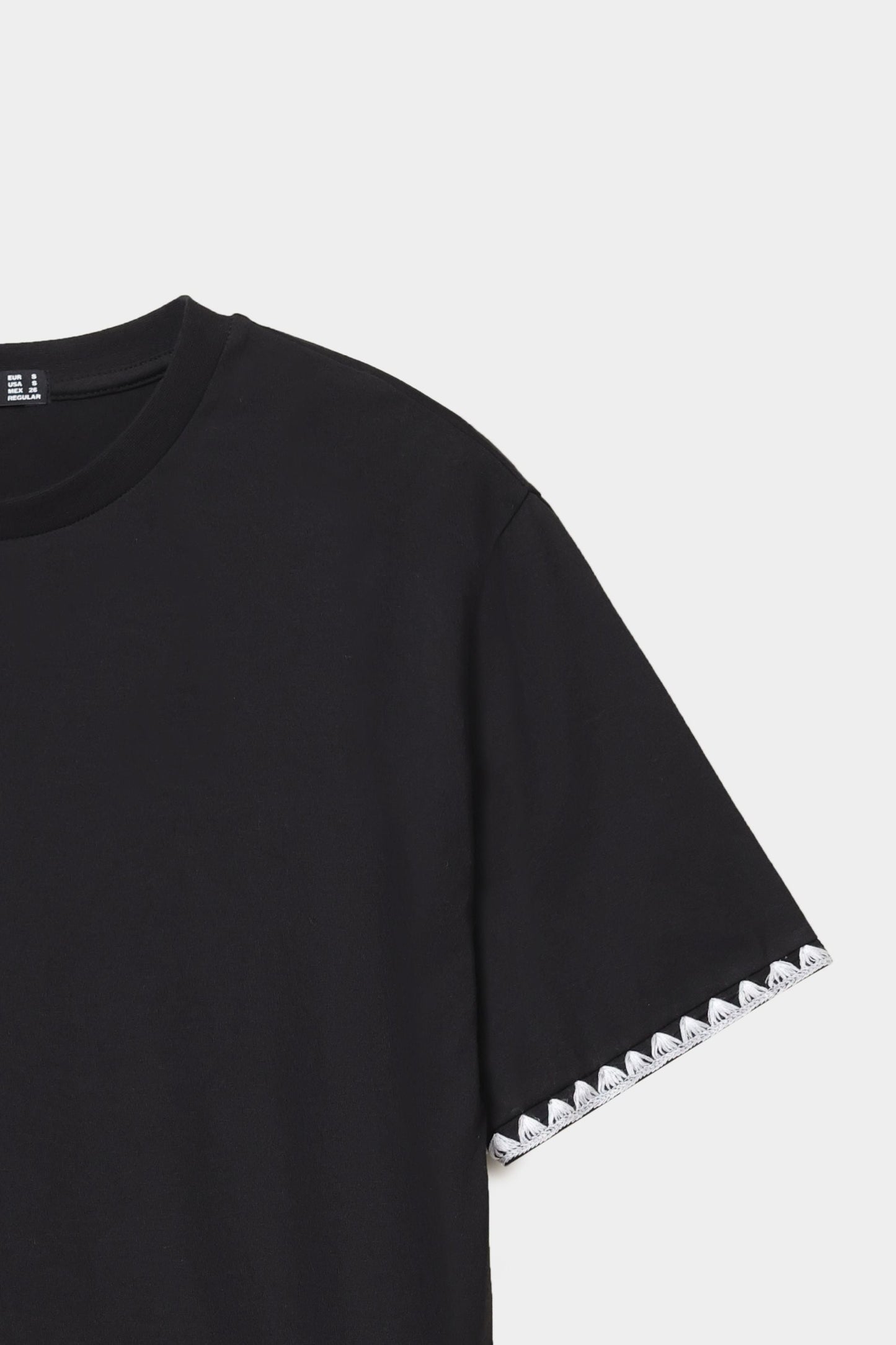 Embroidered Sleeve T-Shirt