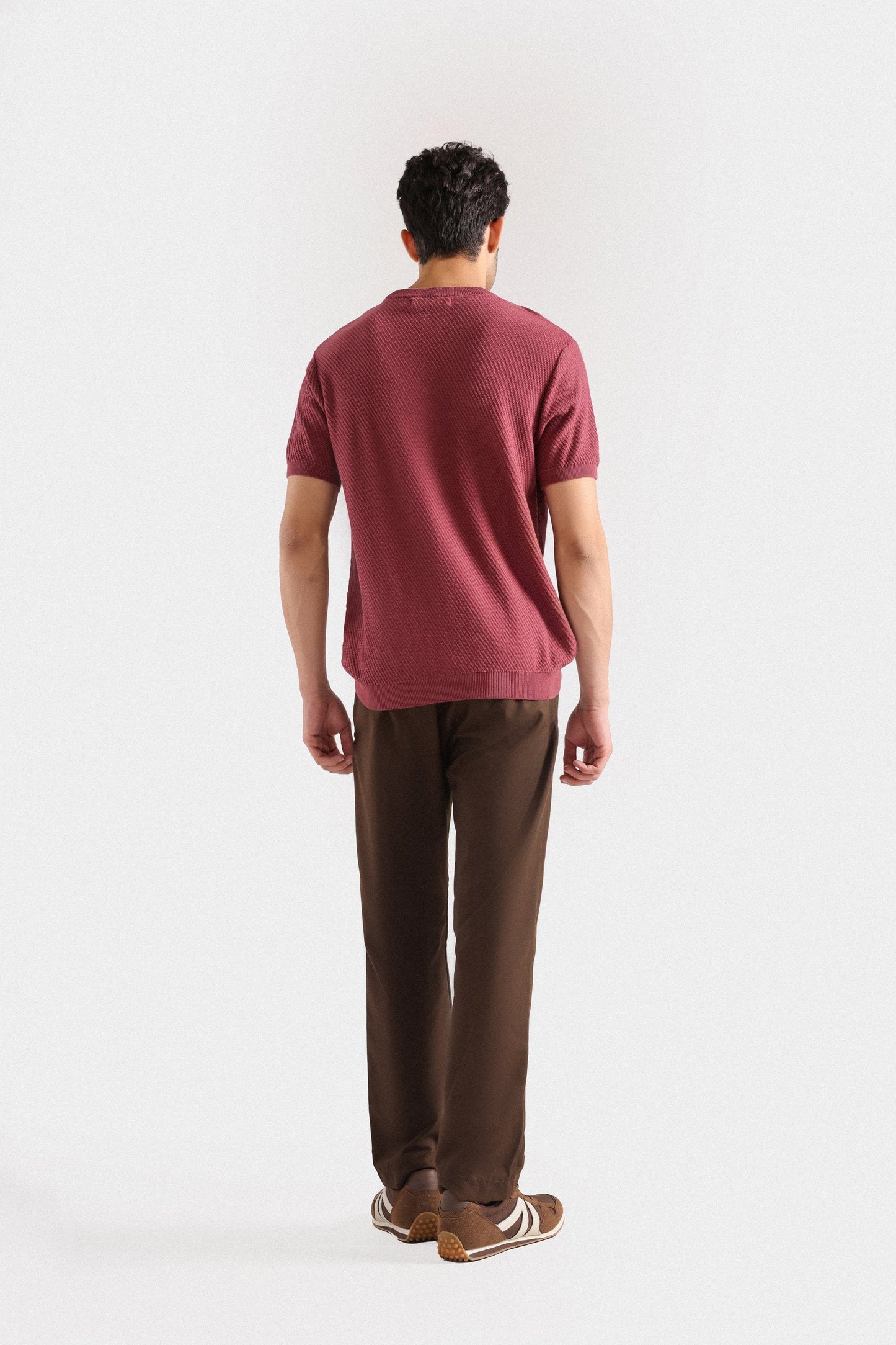 Textured Knitted T-shirt