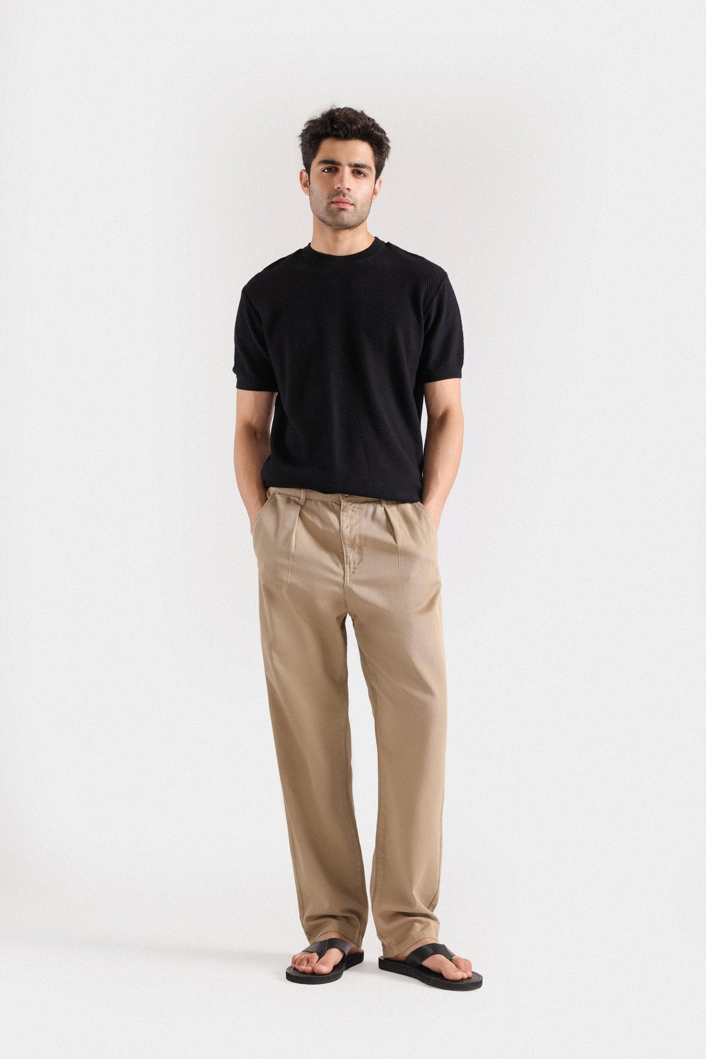 Textured Knitted T-shirt