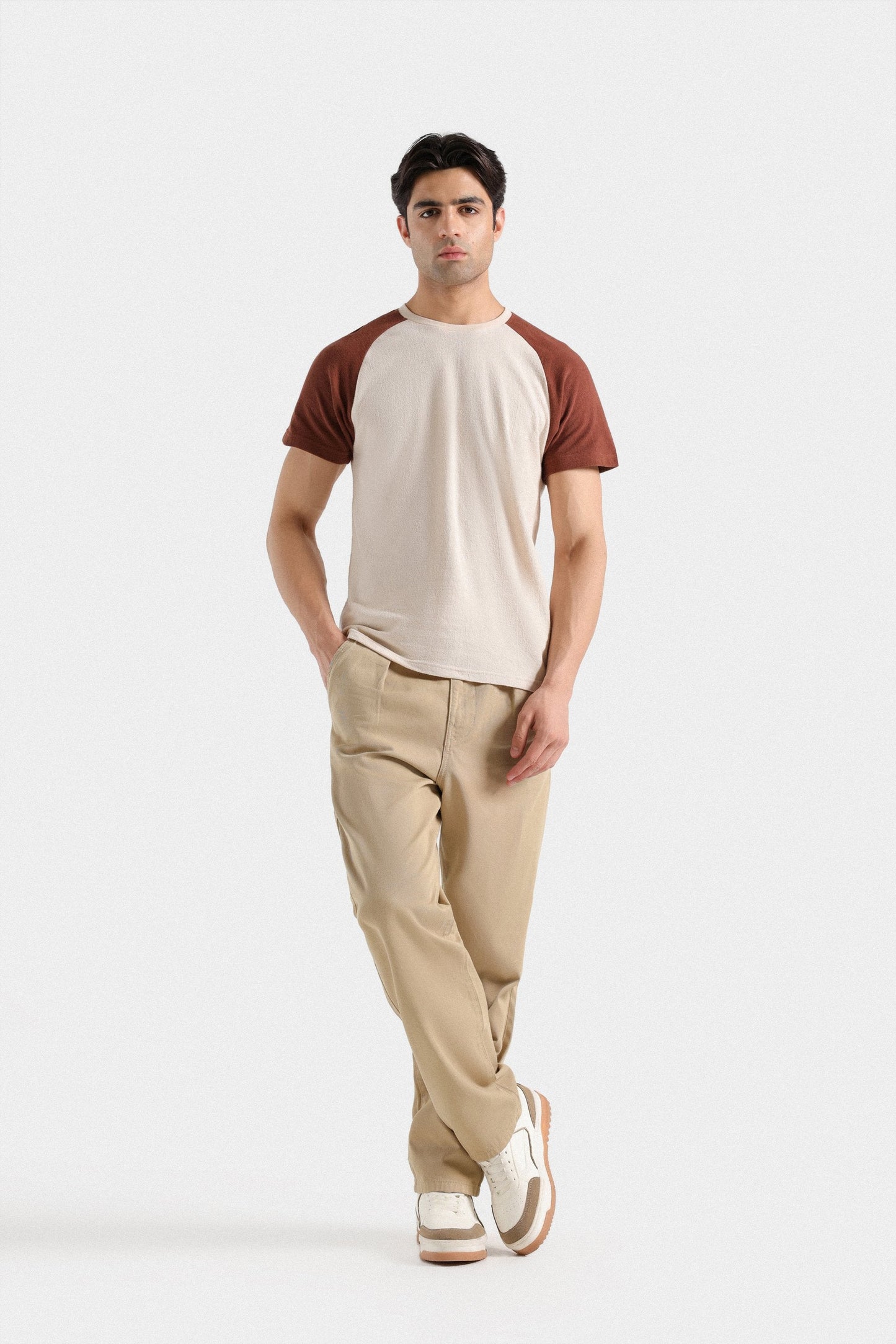 Color Block Raglan T-shirt