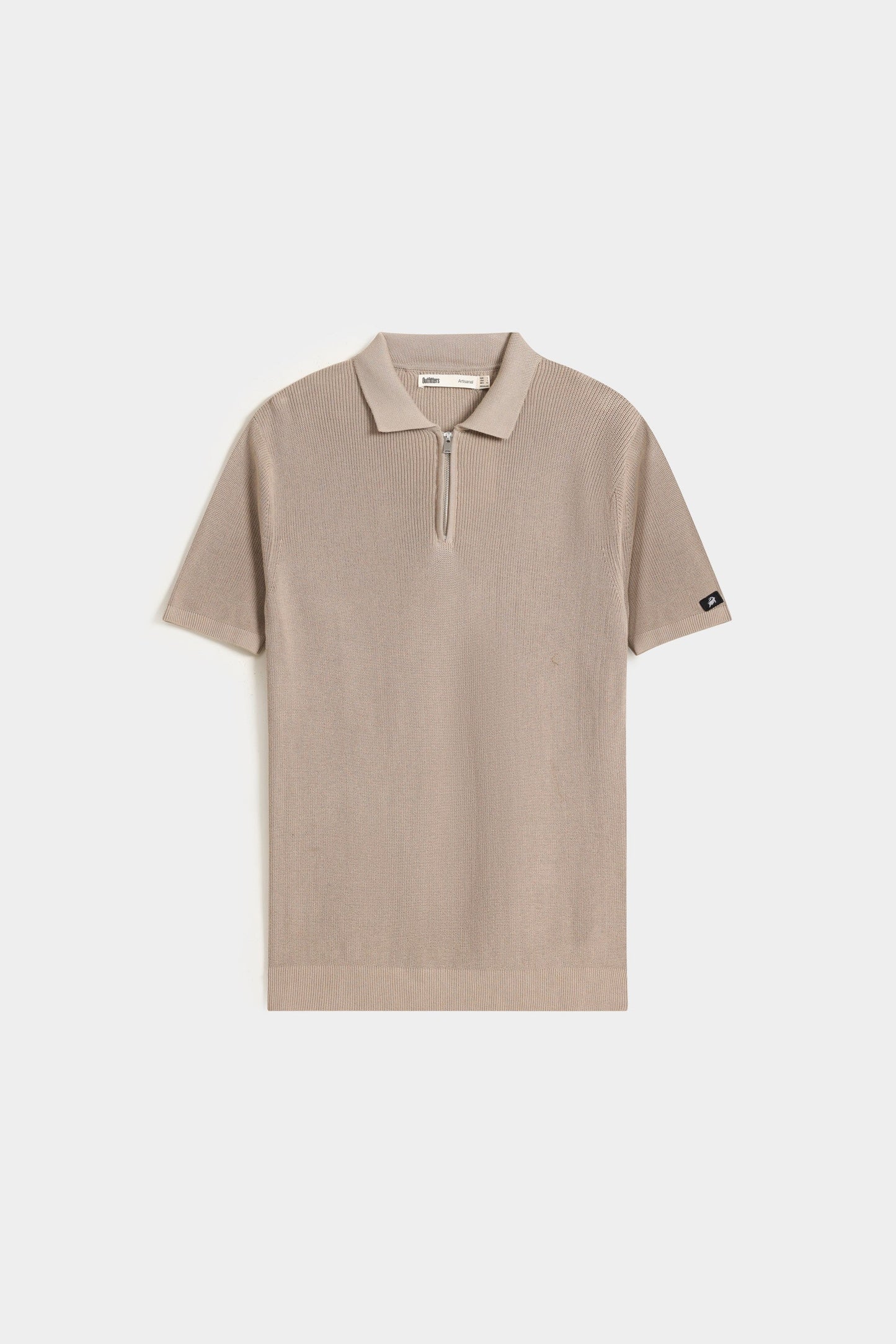 Basic Zipper Polo Shirt