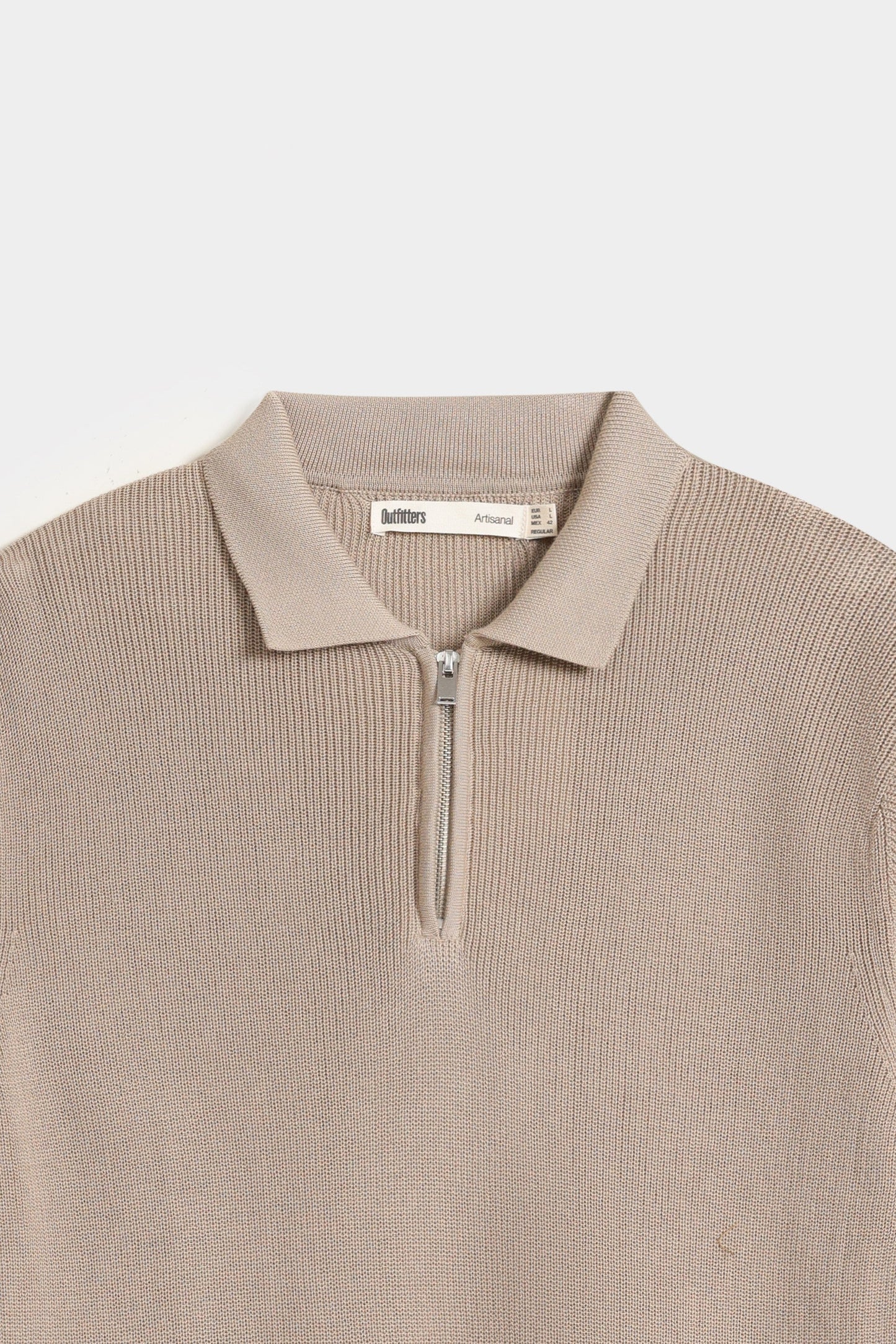Basic Zipper Polo Shirt