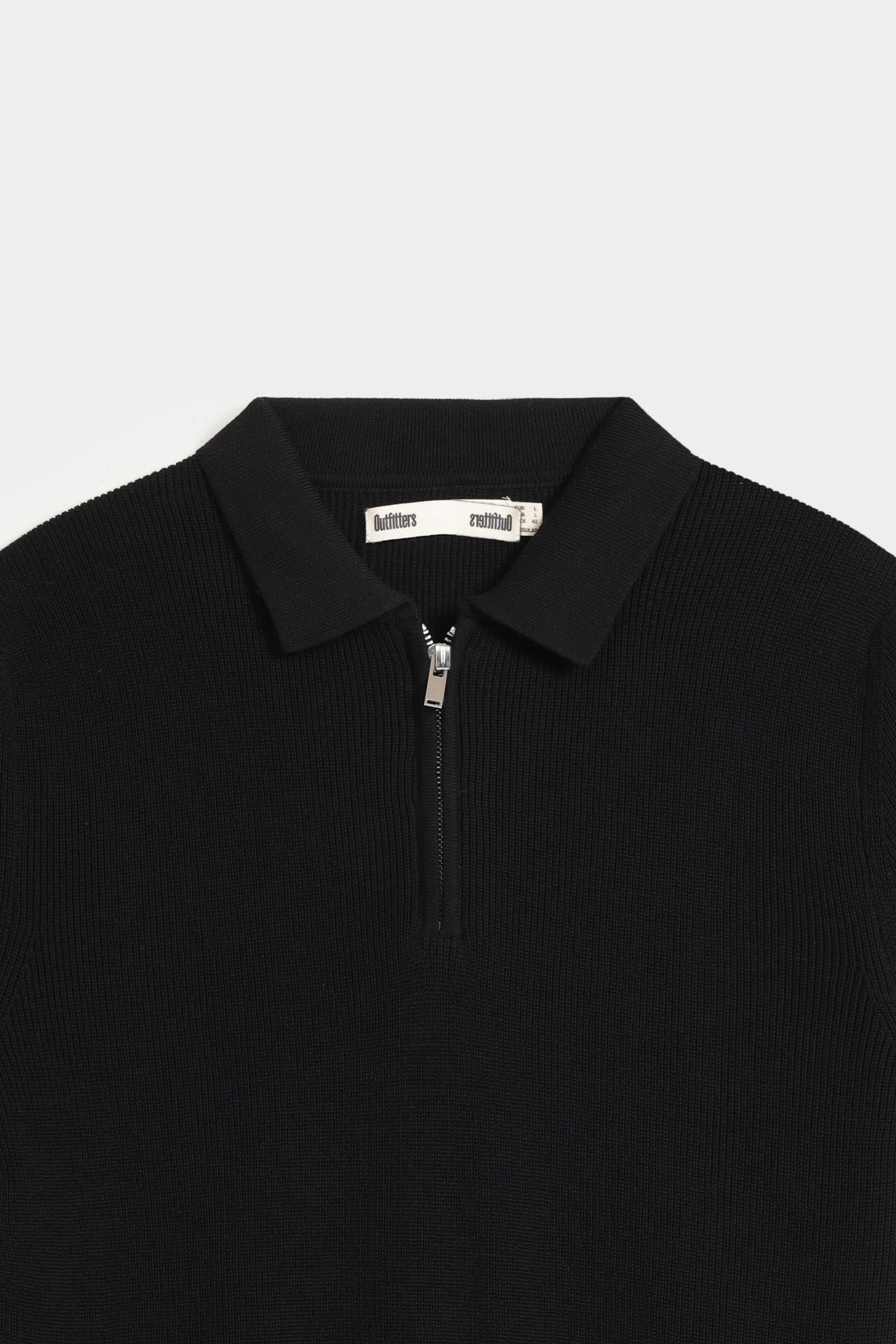 Basic Zipper Polo Shirt