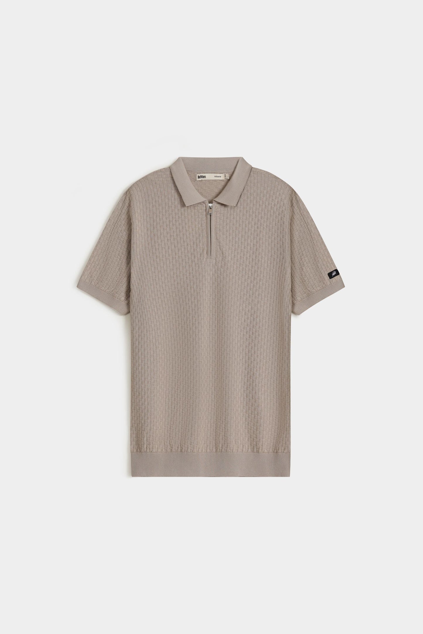 Cable Knit Polo Shirt