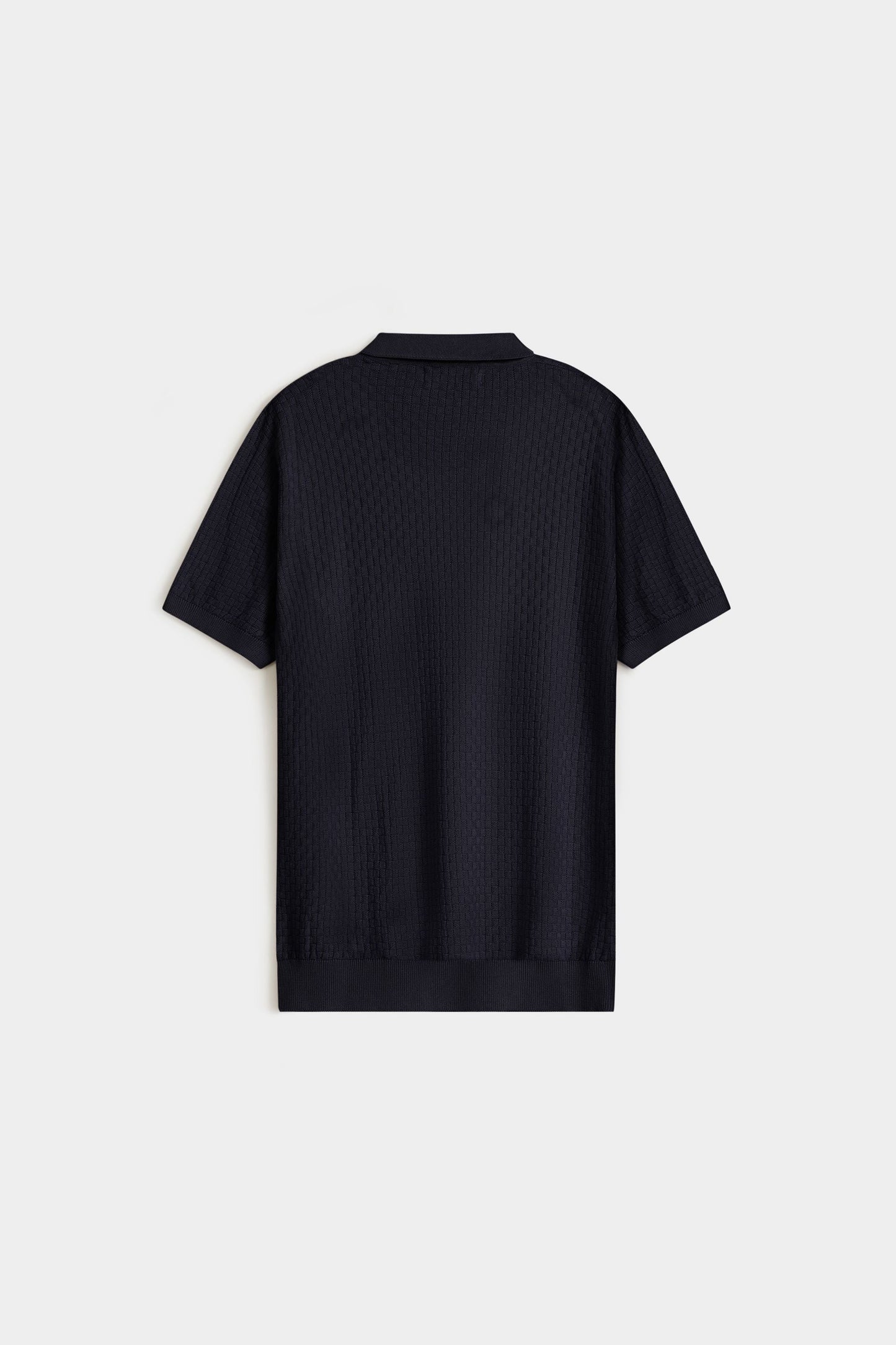 Cable Knit Polo Shirt