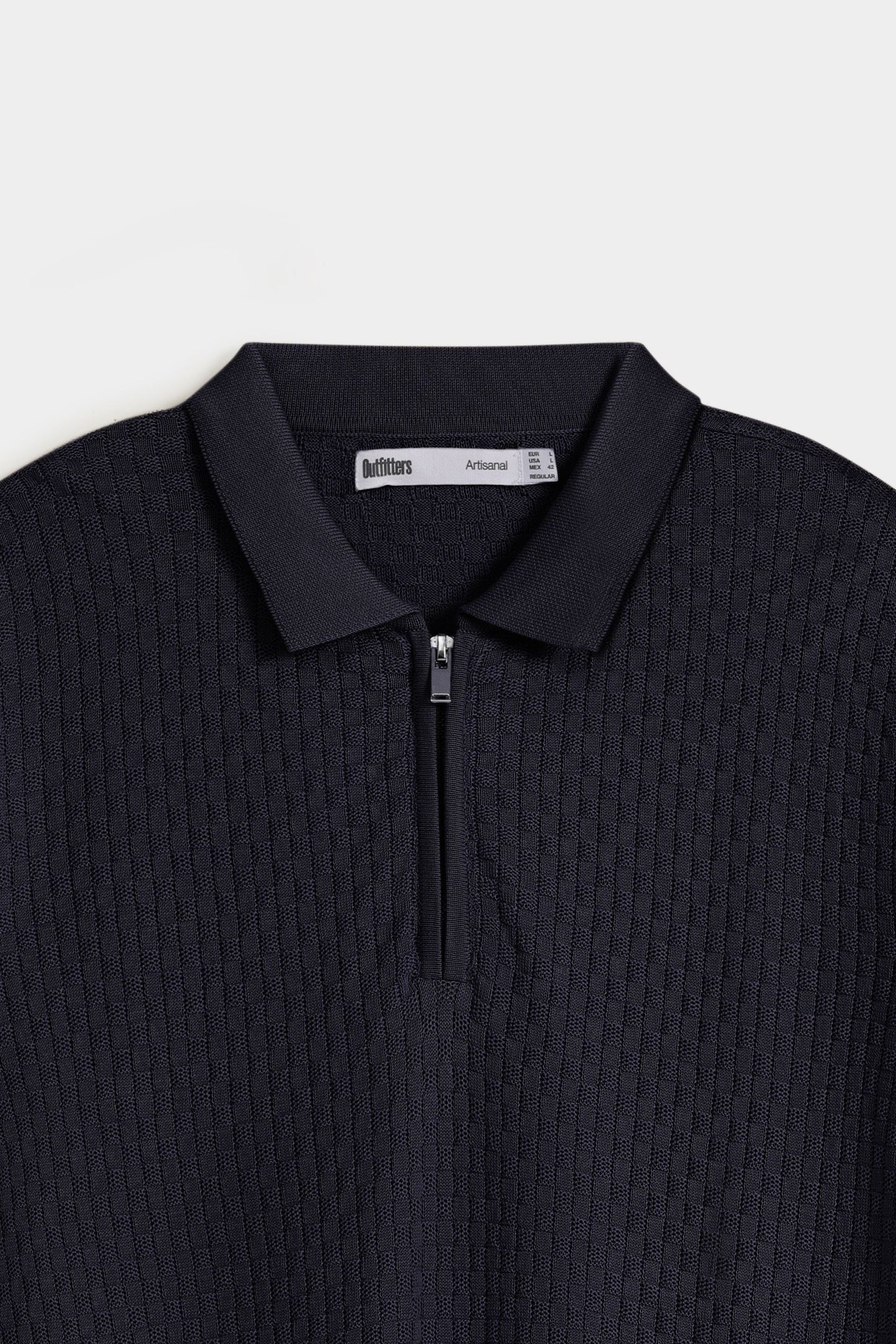 Cable Knit Polo Shirt
