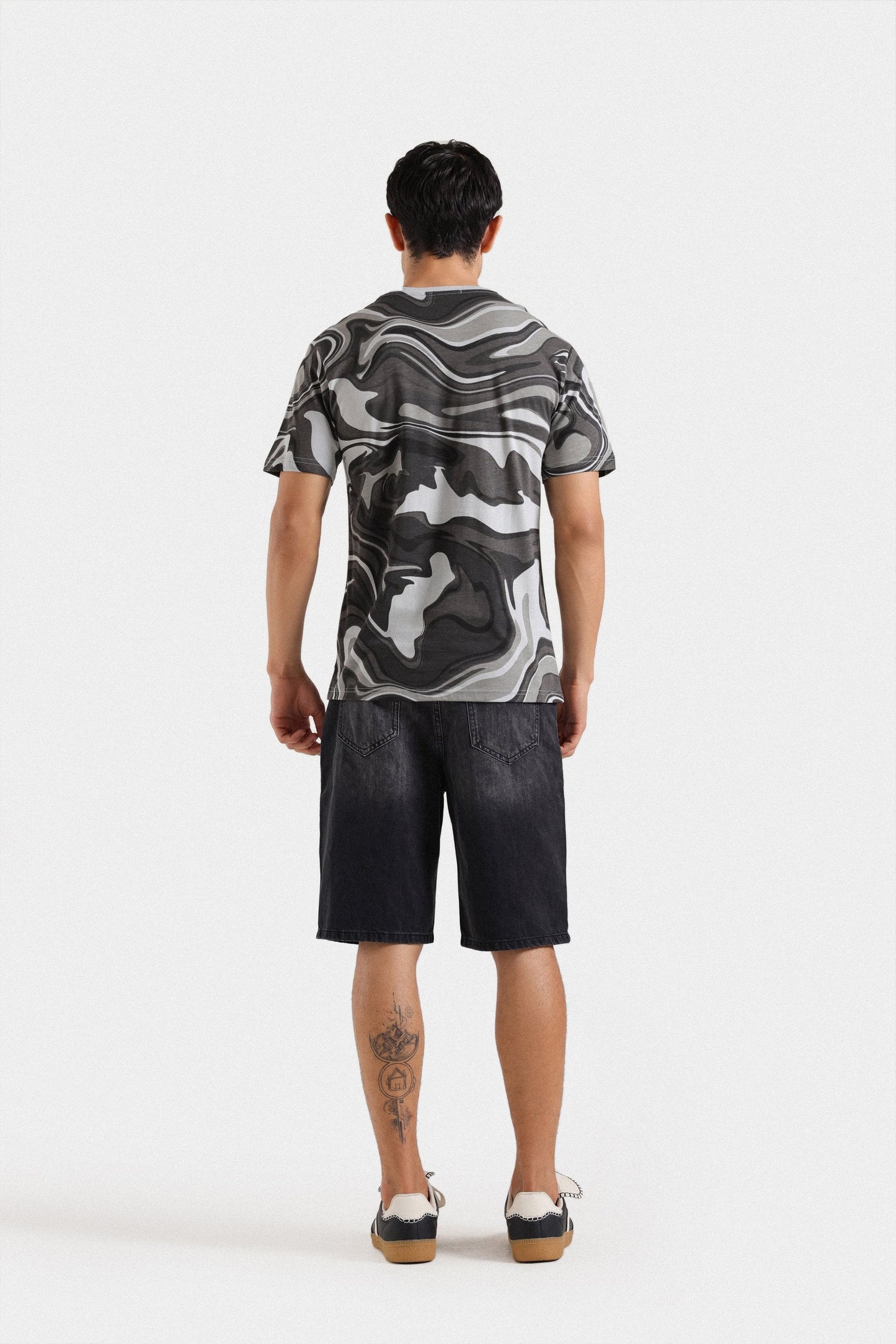 All Over Camo Printed T-shirt