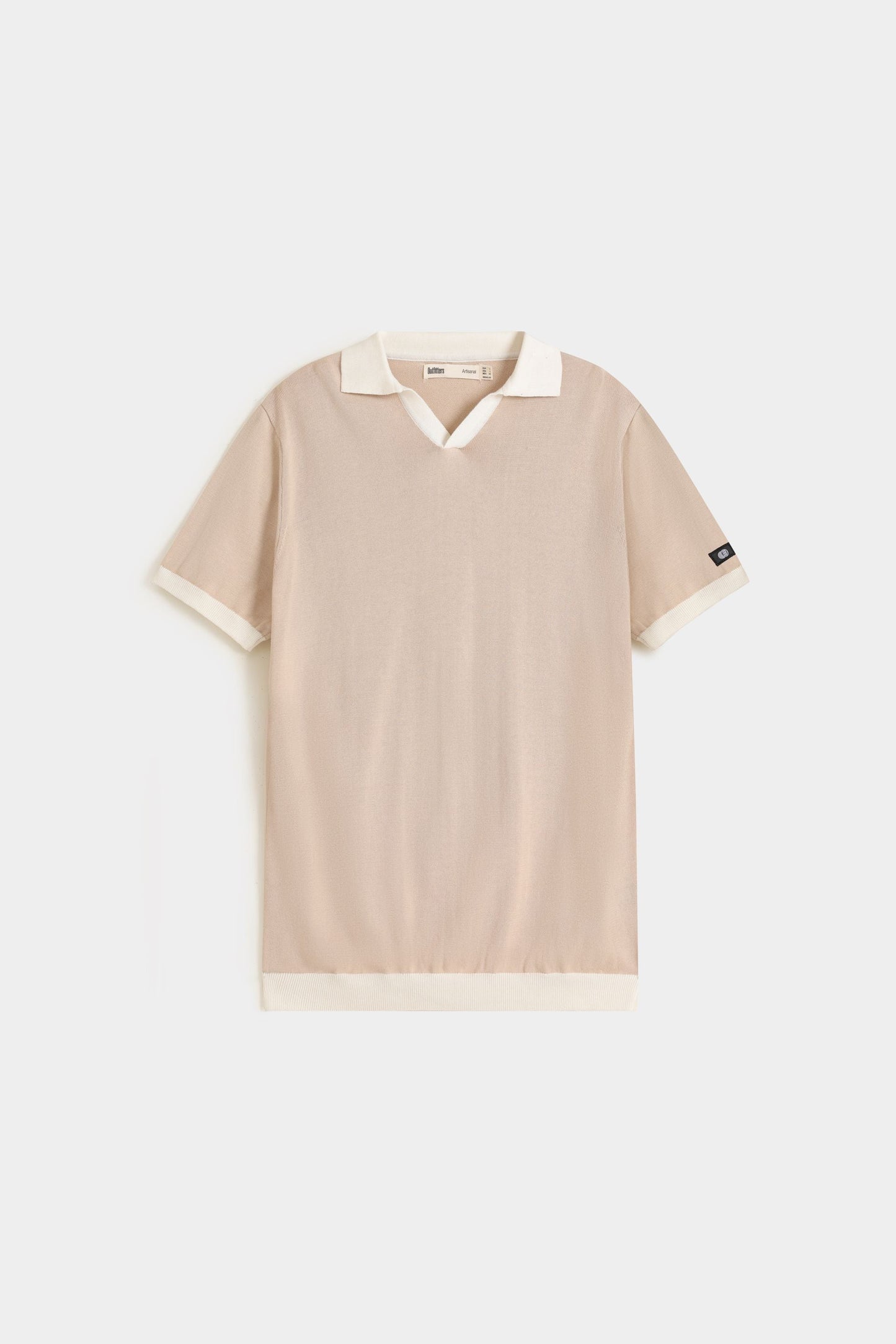 Contrast Collar Knitted Polo