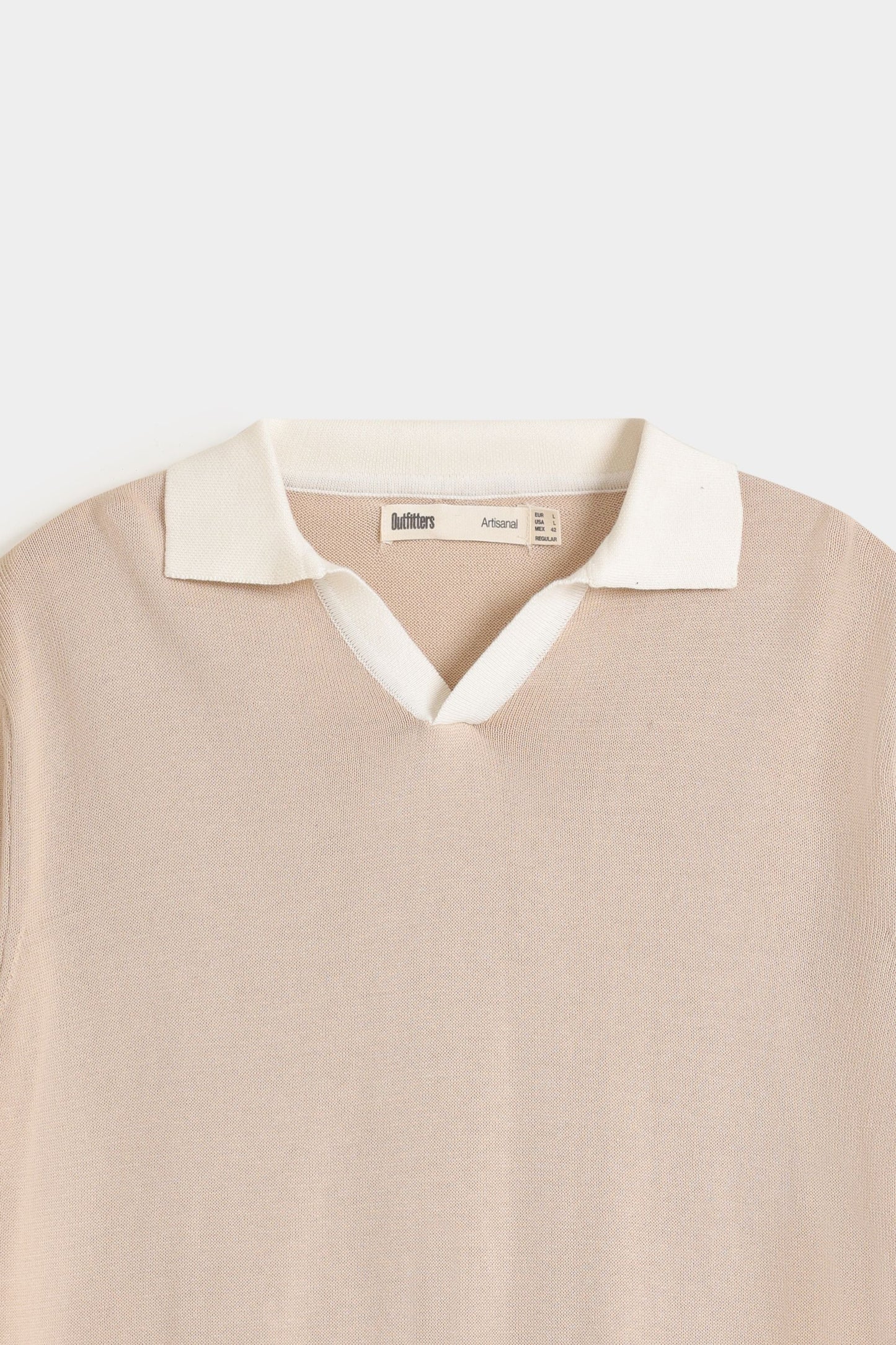 Contrast Collar Knitted Polo
