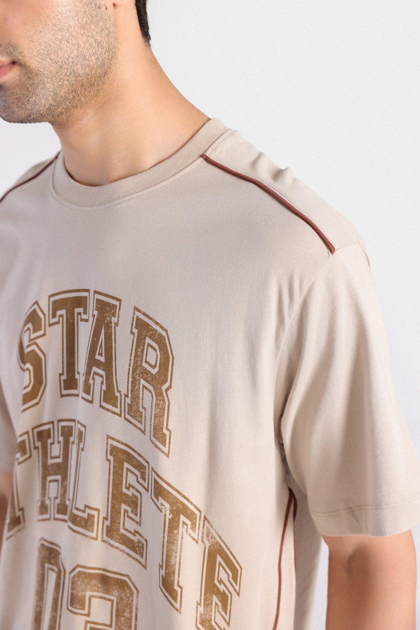 Raglan Slogan T-shirt