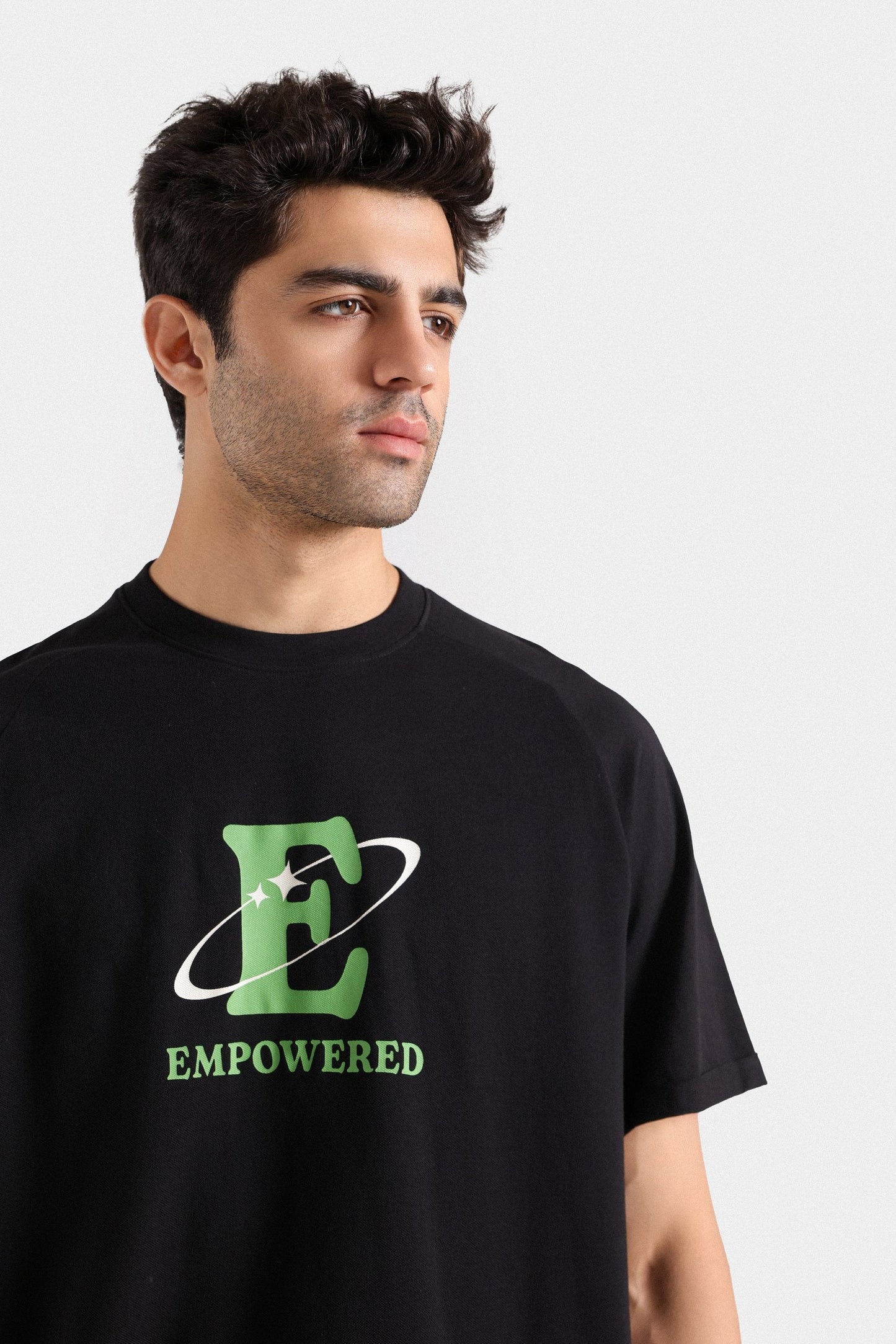 Raglan Slogan T-shirt