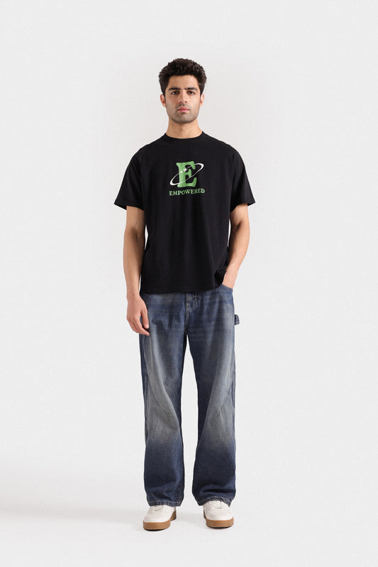 Raglan Slogan T-shirt